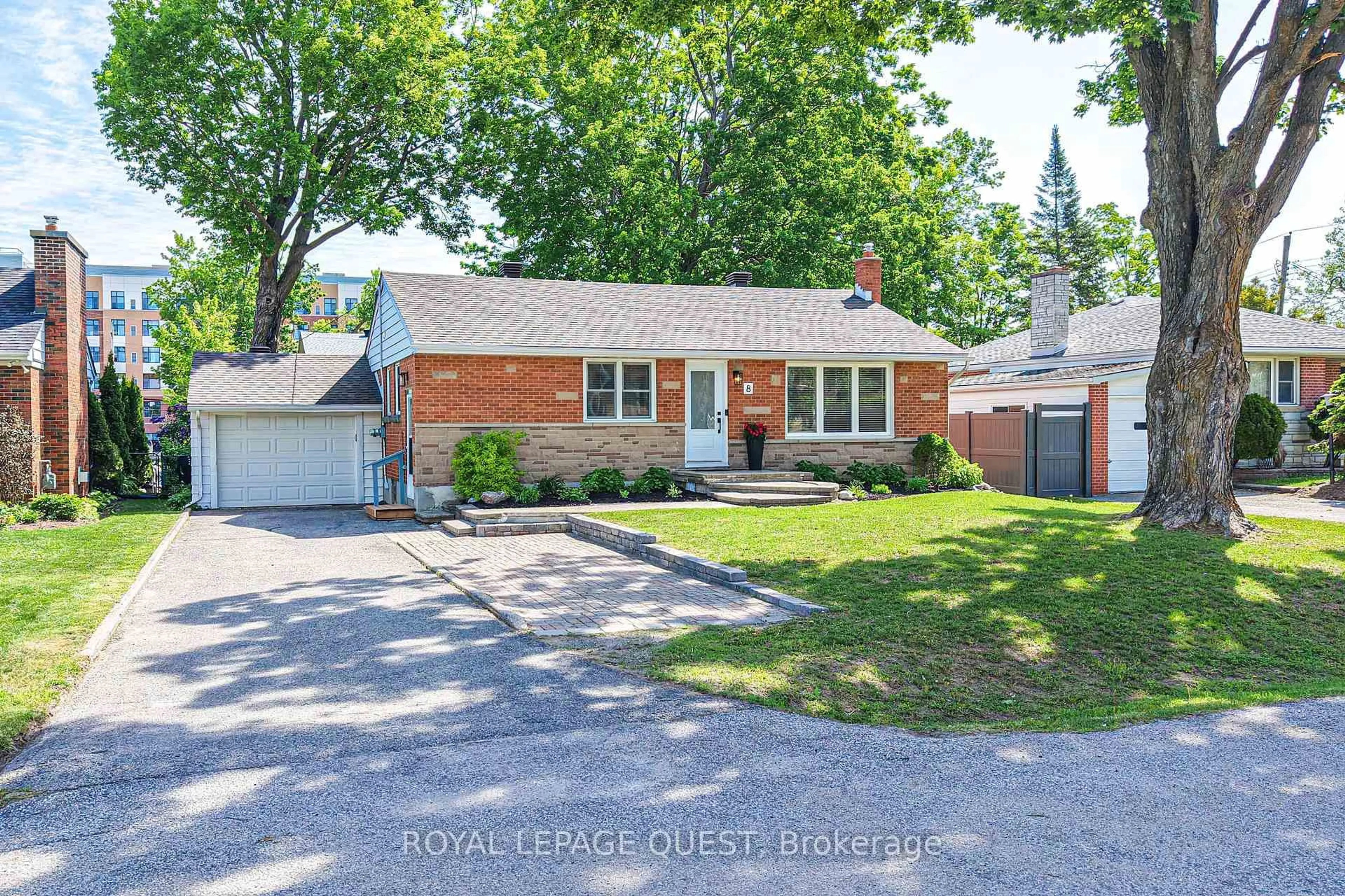 Home with brick exterior material, street for 8 Dalton Cres, Orillia Ontario L3V 5J5