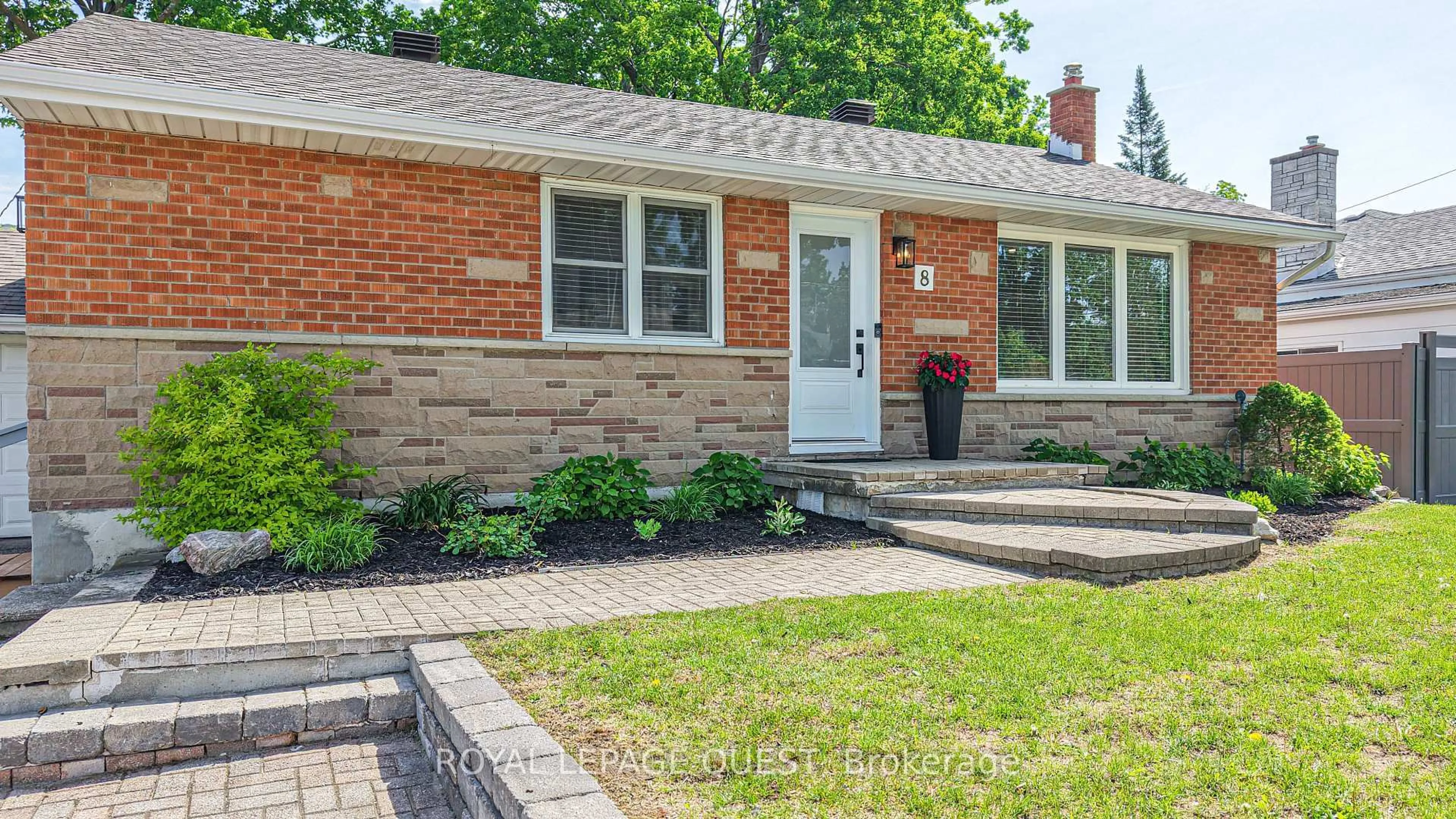 Home with brick exterior material, street for 8 Dalton Cres, Orillia Ontario L3V 5J5