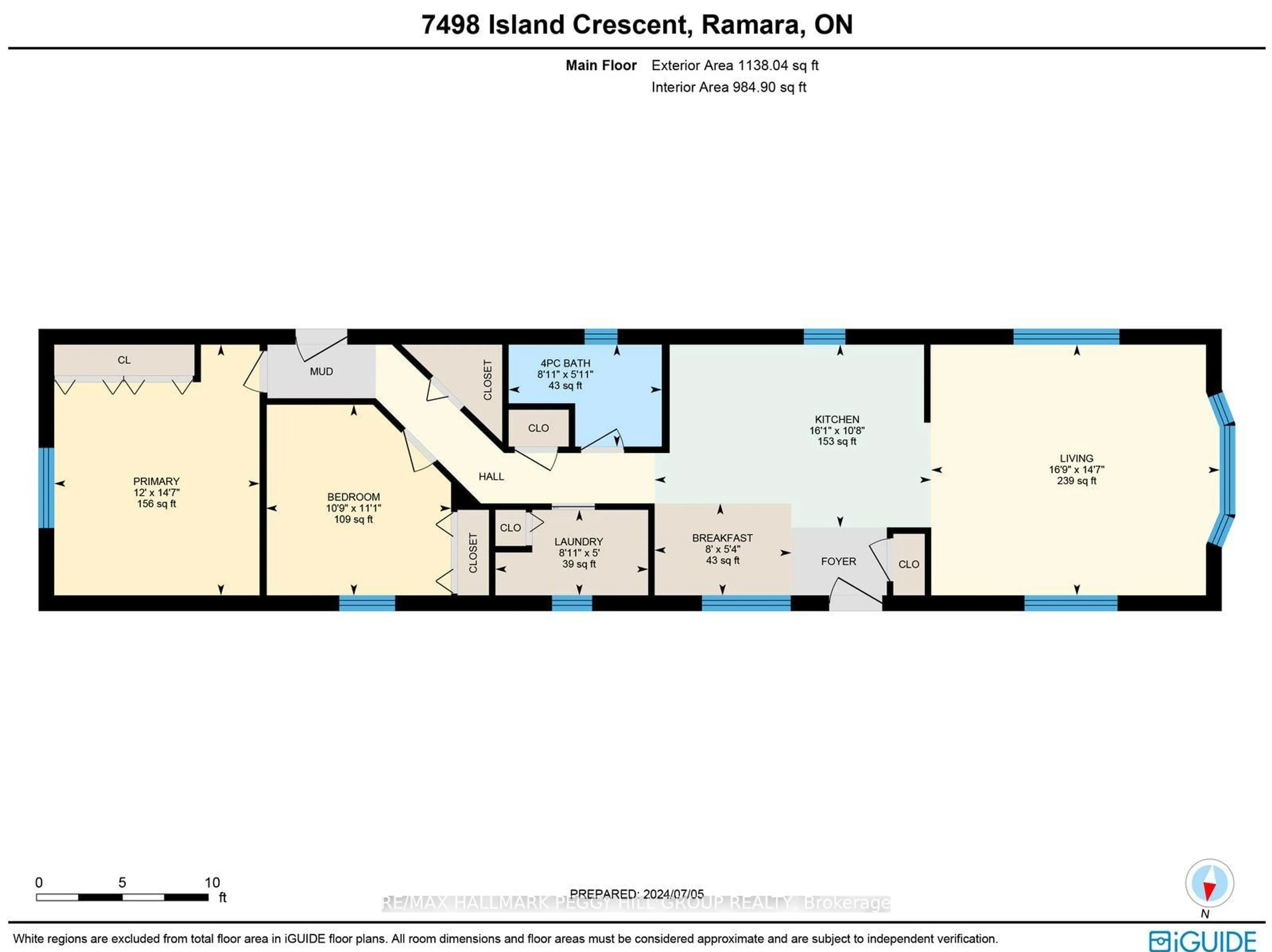 Floor plan for 7498 Island Cres, Ramara Ontario L0K 2B0