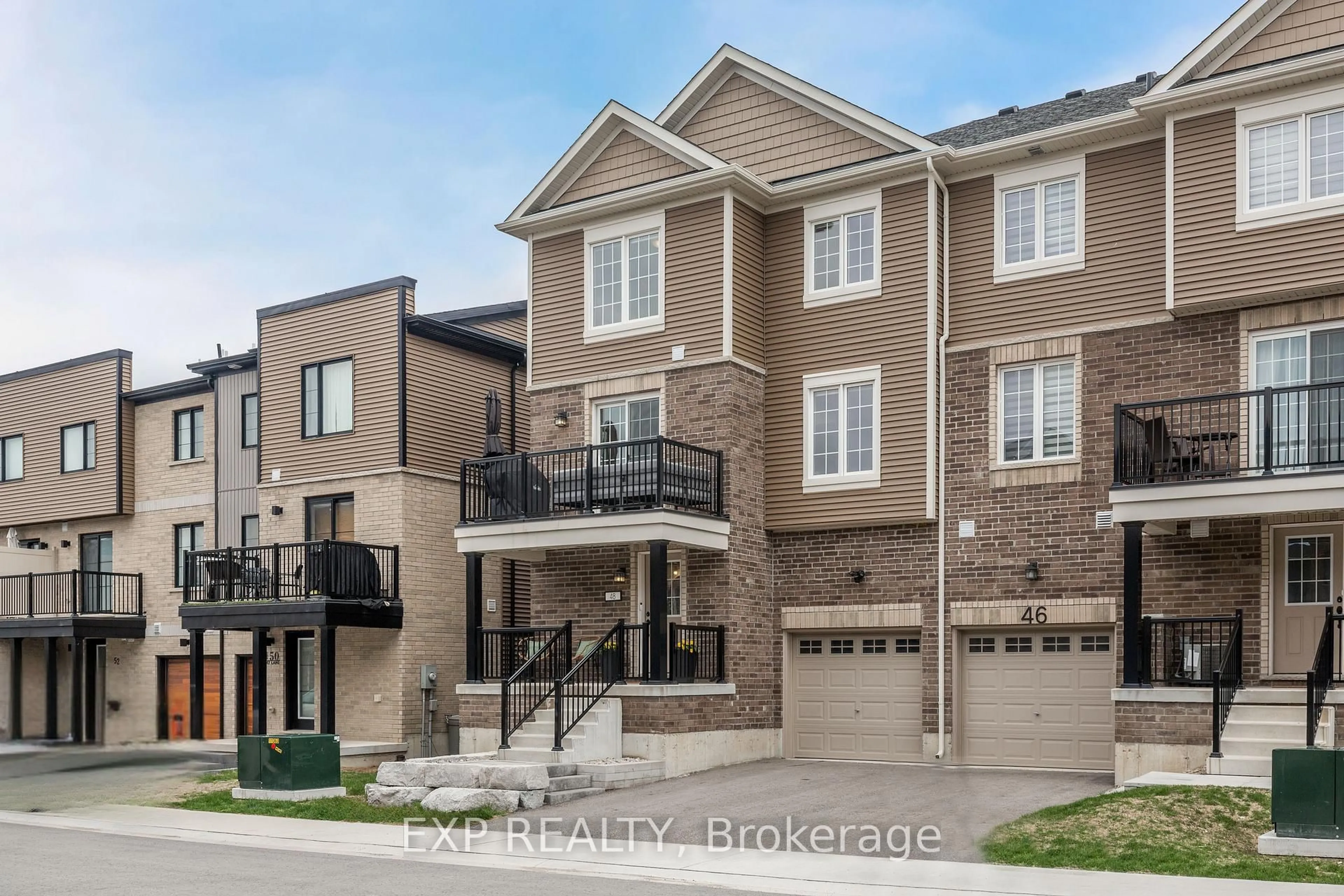 Home with brick exterior material, street for 48 Hay Lane, Barrie Ontario L9J 0T8