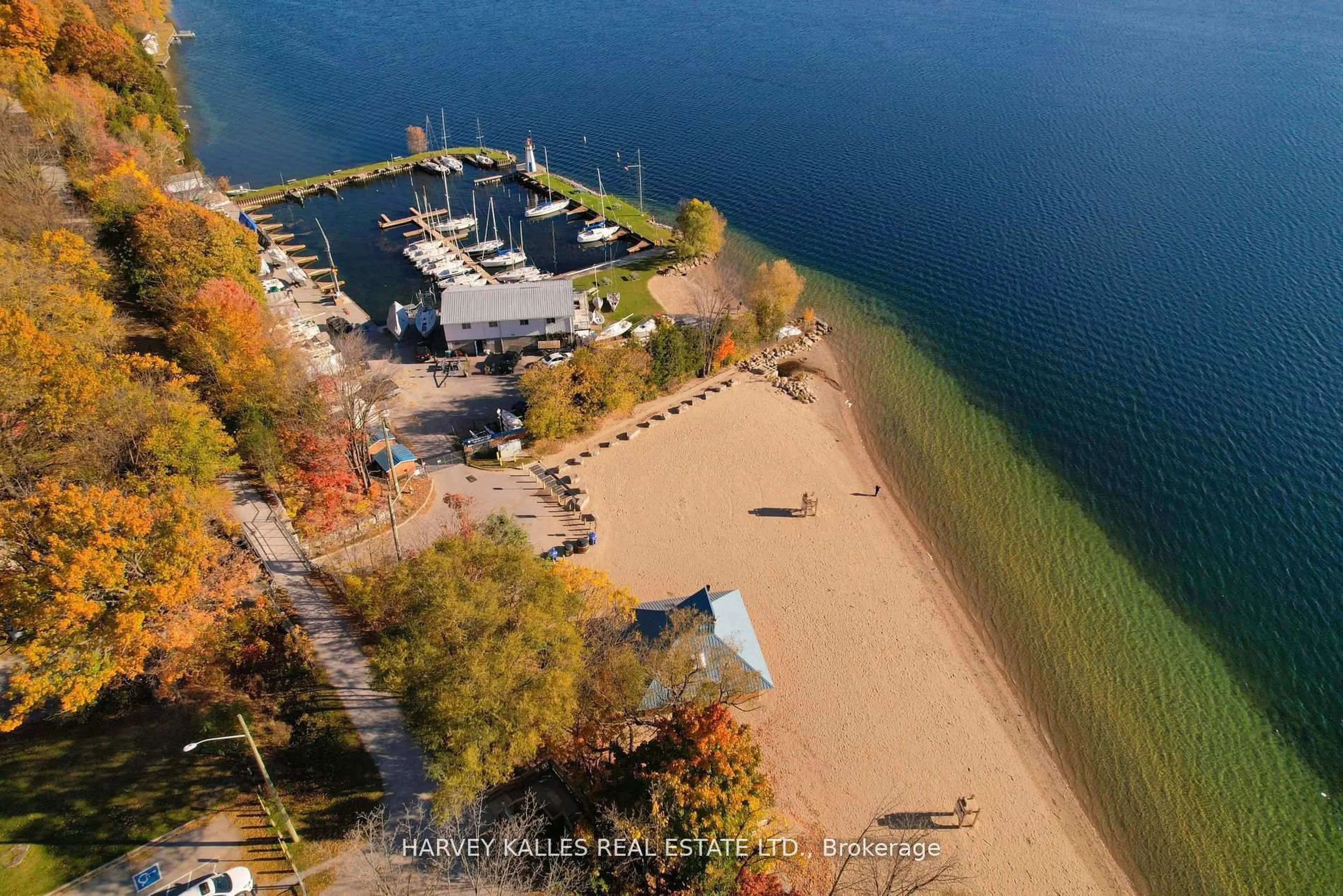 A pic from outside/outdoor area/front of a property/back of a property/a pic from drone, water/lake/river/ocean view for 65 Shanty Bay Rd, Barrie Ontario L4M 1C9