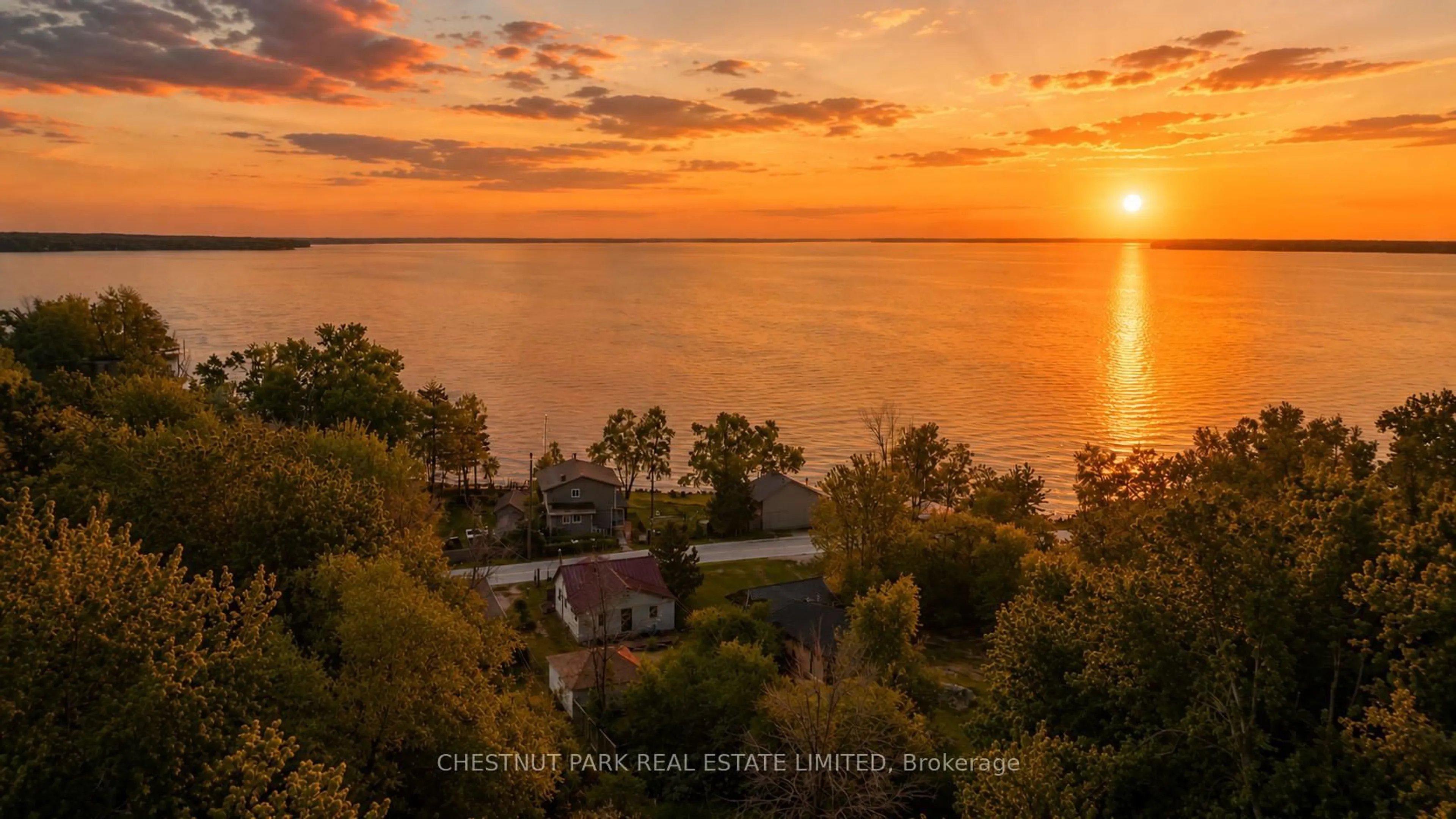 A pic from outside/outdoor area/front of a property/back of a property/a pic from drone, water/lake/river/ocean view for 1125 Ramara Road 47 Rd, Ramara Ontario L0K 1B0