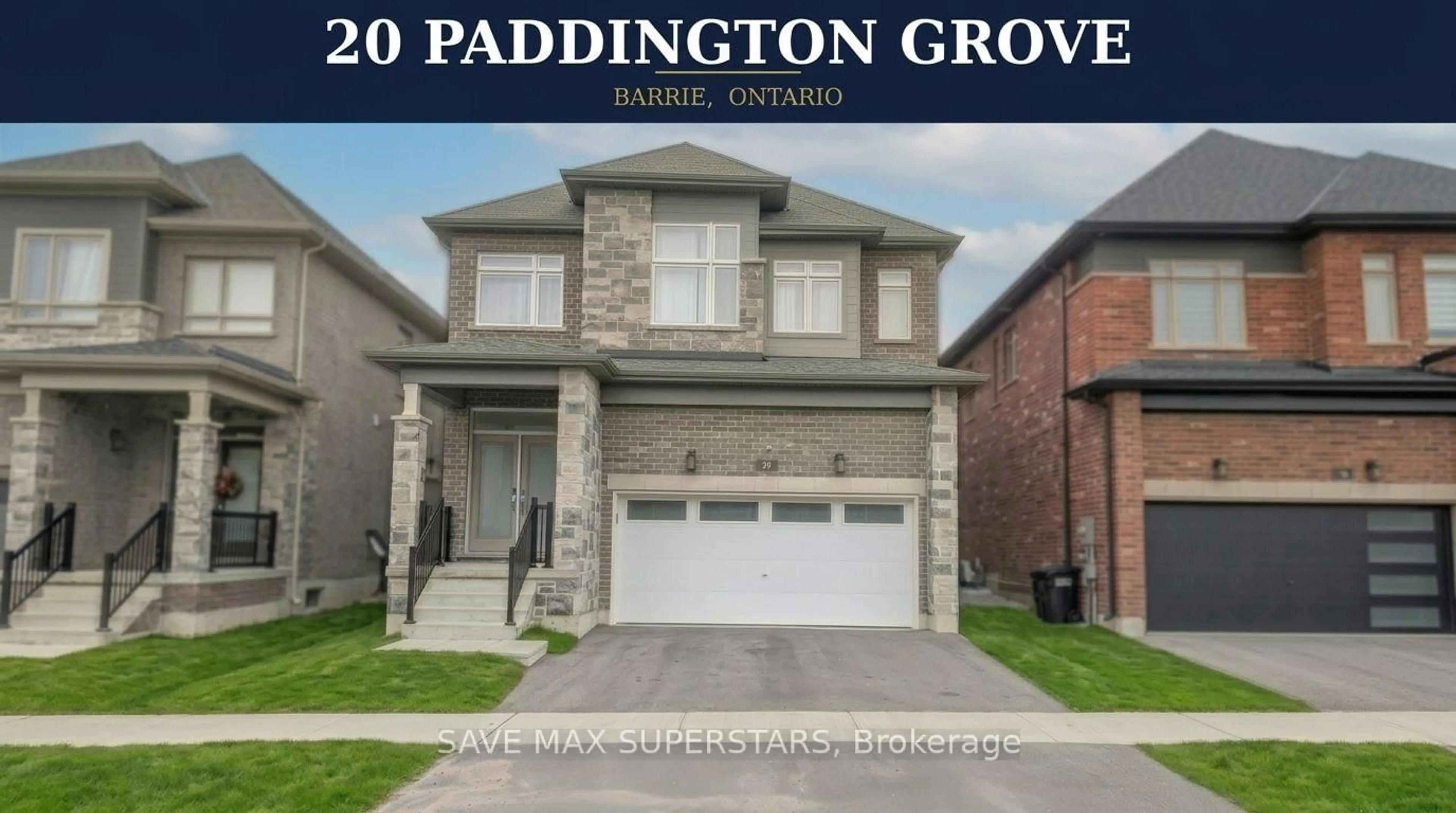 Home with brick exterior material, street for 20 Paddington Grve, Barrie Ontario L9J 0J3