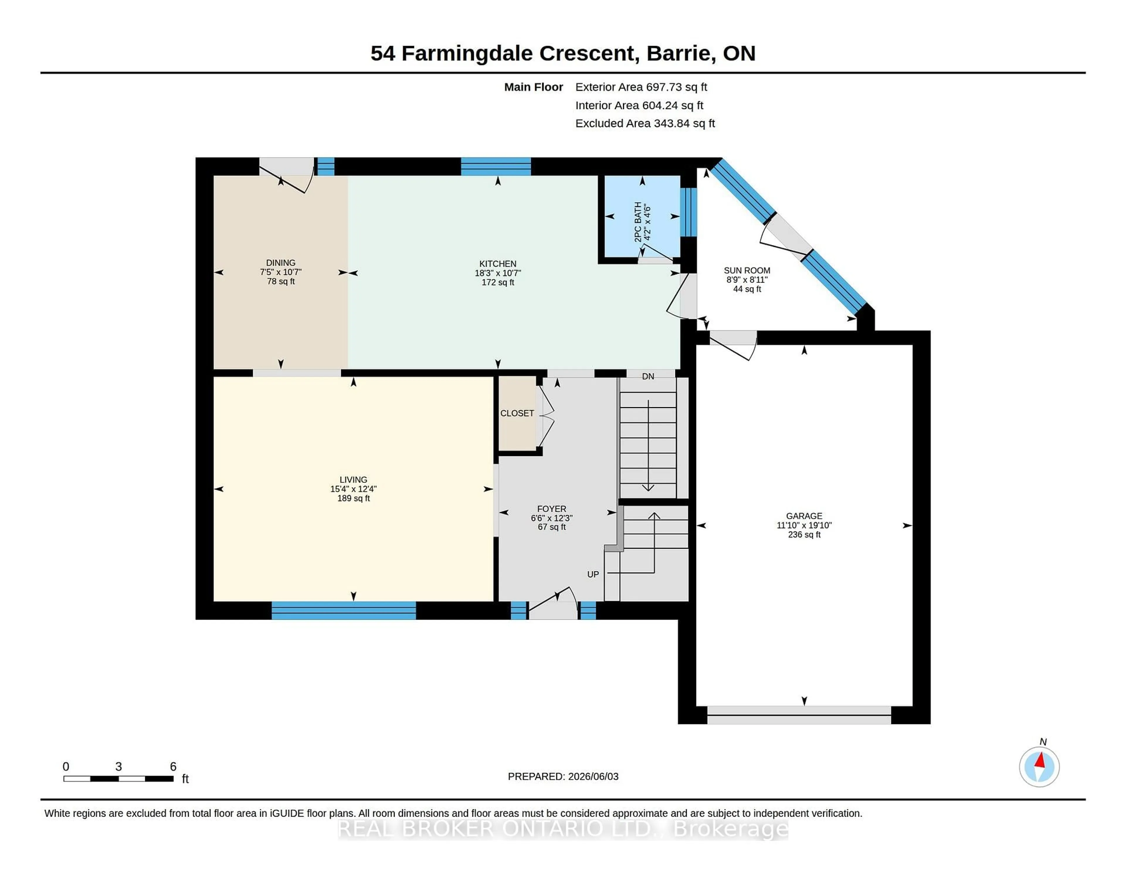 Floor plan for 54 Farmingdale Cres, Barrie Ontario L4M 5E5