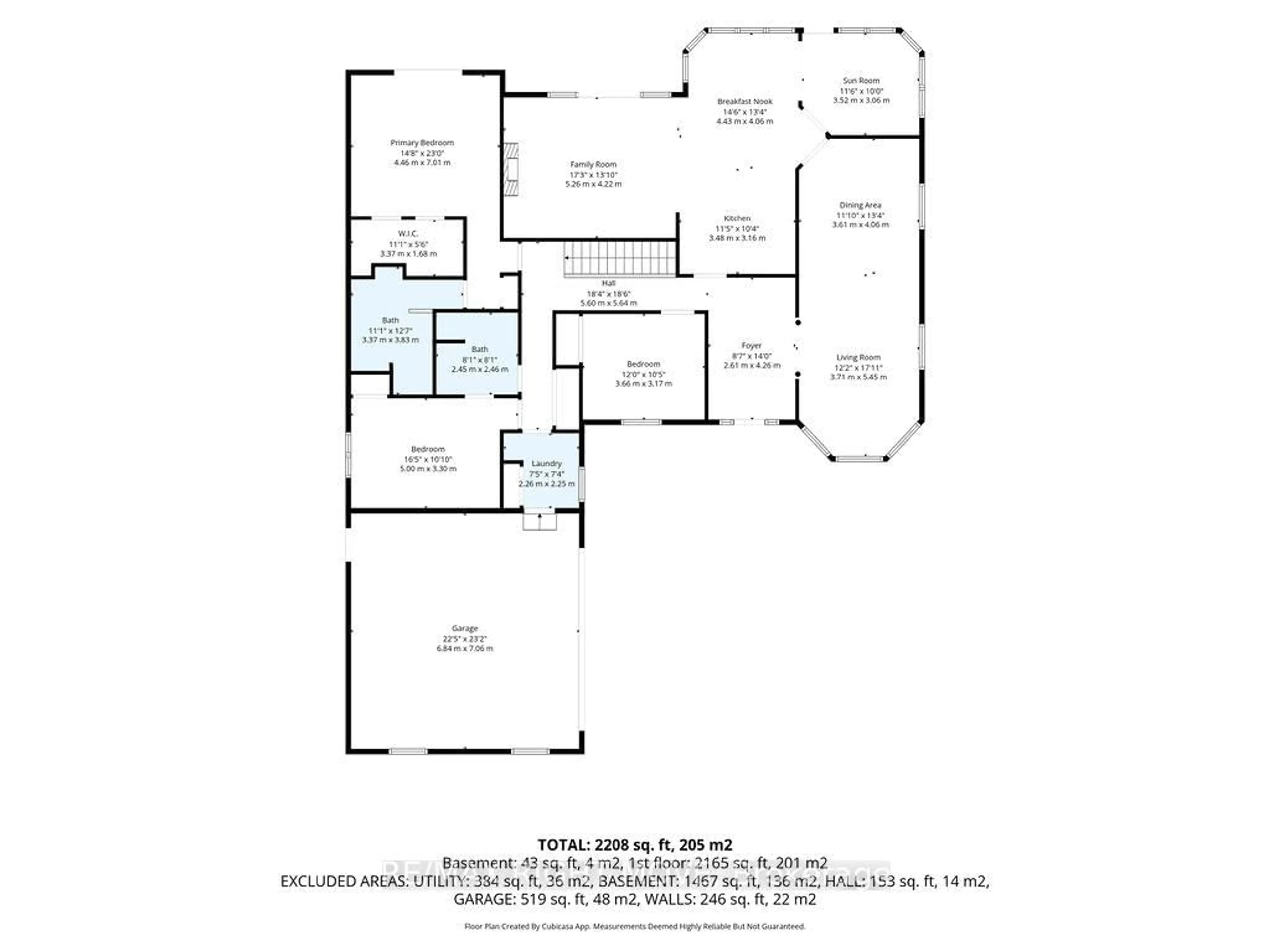 Floor plan for 683 Glen Cres, Orillia Ontario L3V 6R2