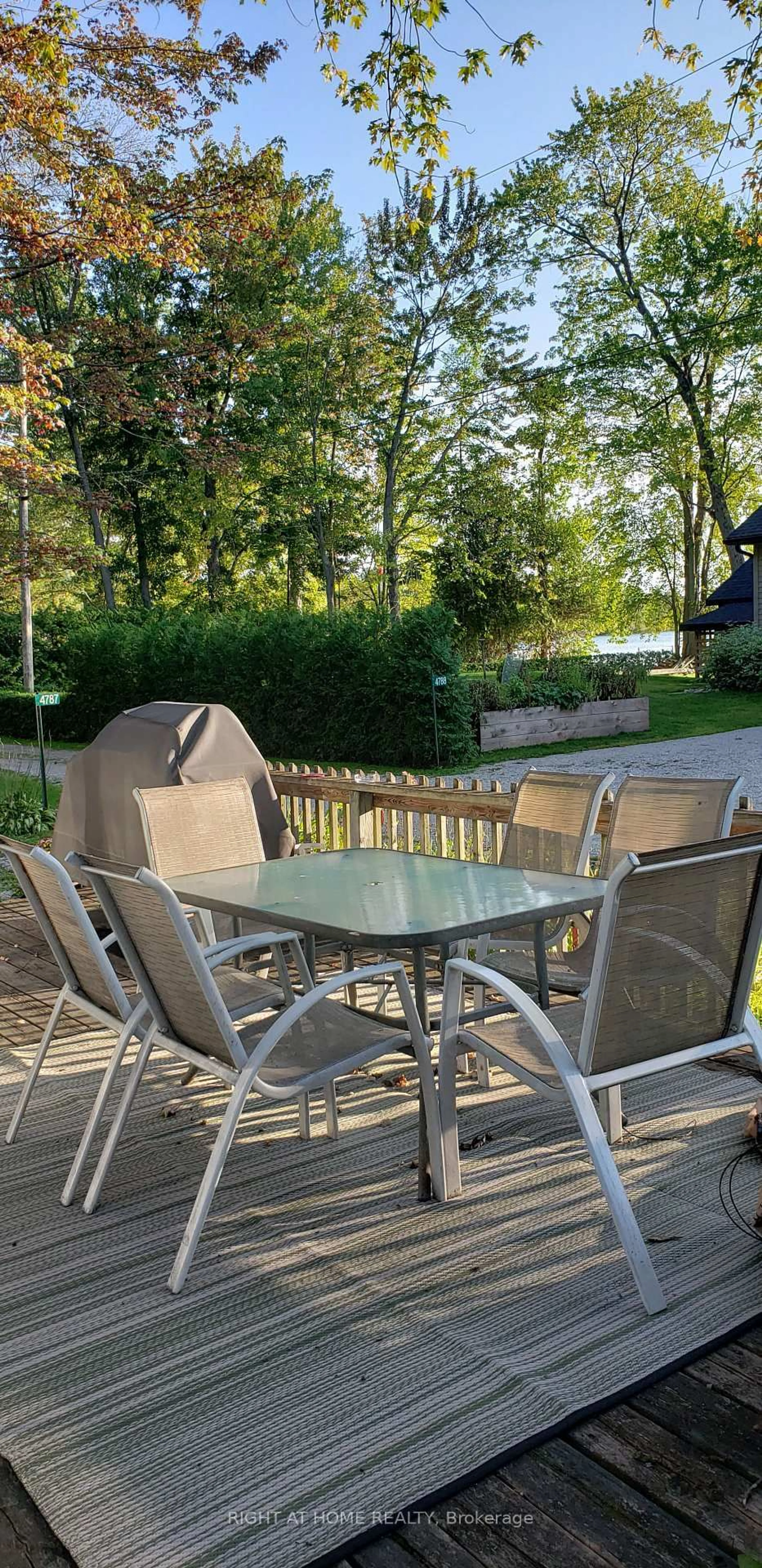 Patio, water/lake/river/ocean view for 4787 Byers Lane, Ramara Ontario L3V 0S1