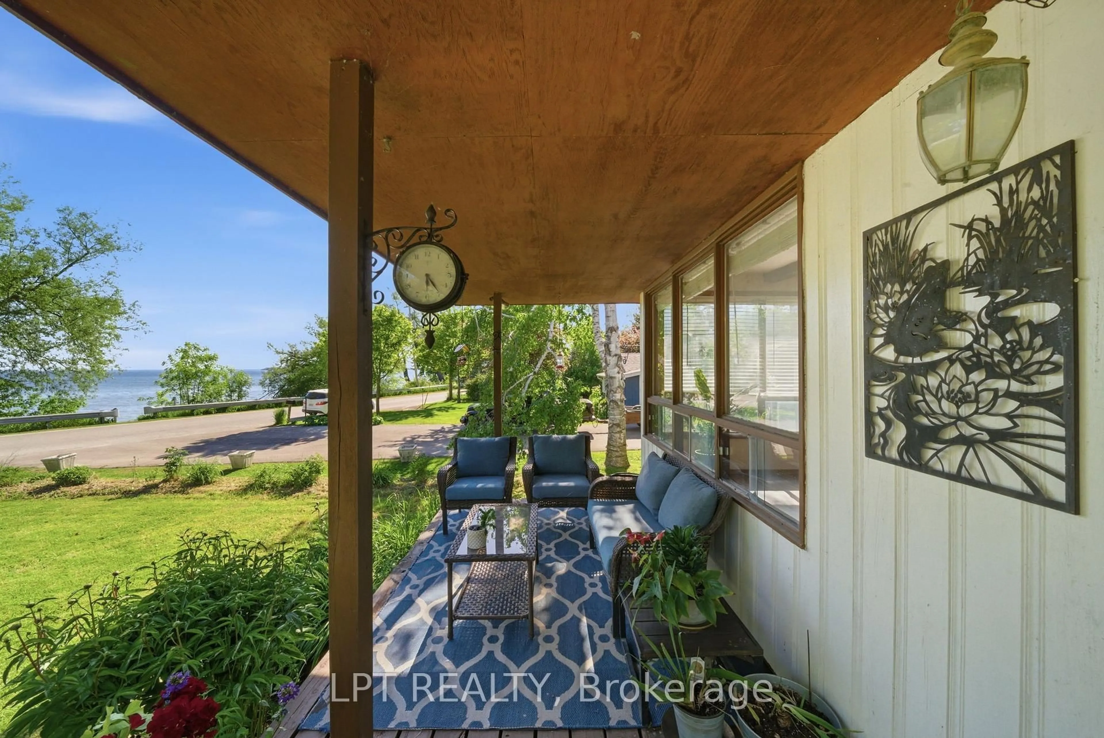 Patio, water/lake/river/ocean view for 1293 Ramara Road 47 Rd, Ramara Ontario L0K 1B0