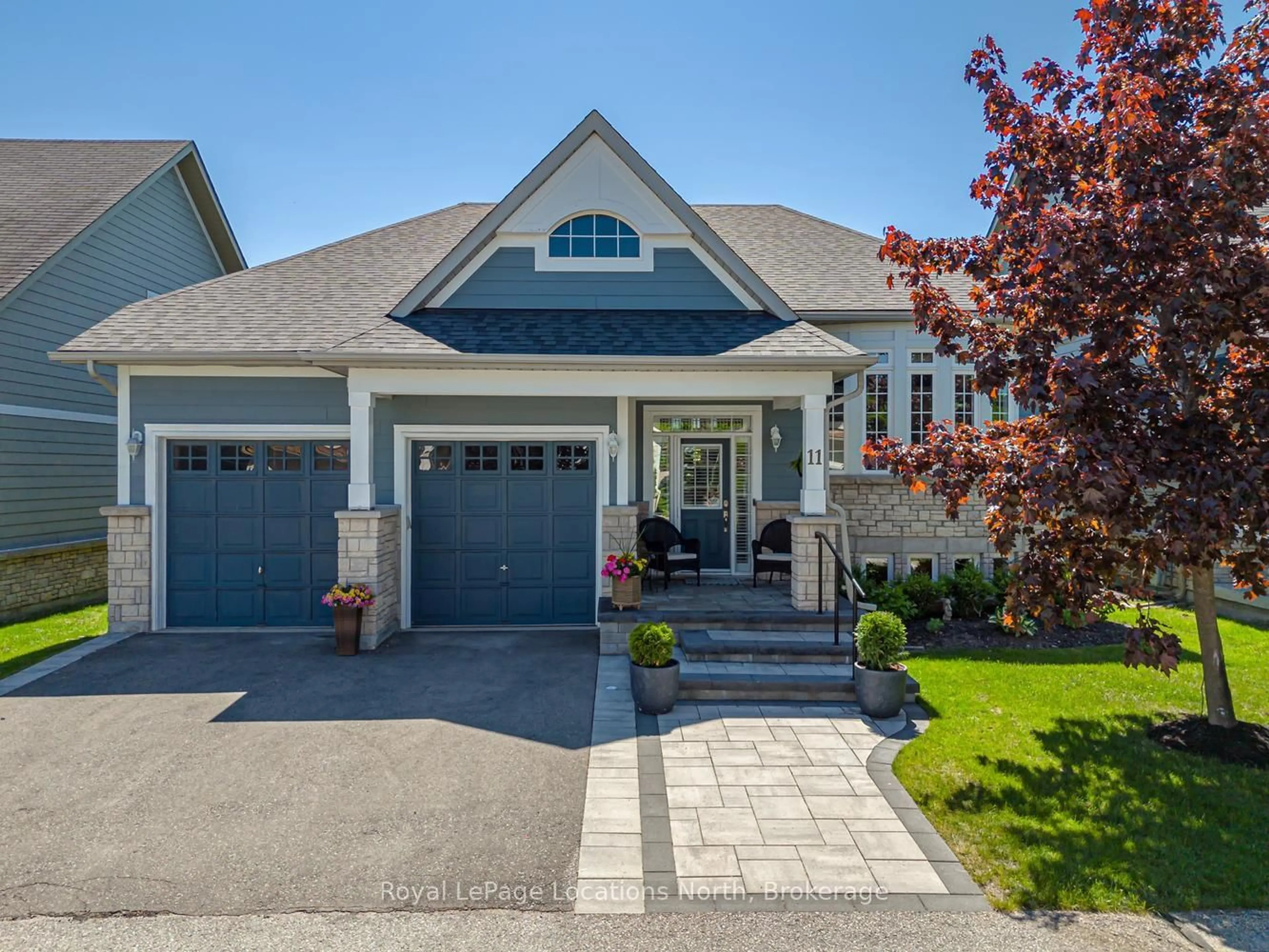 Home with brick exterior material, street for 11 WATERPOND Pl, Collingwood Ontario L9Y 4Z9