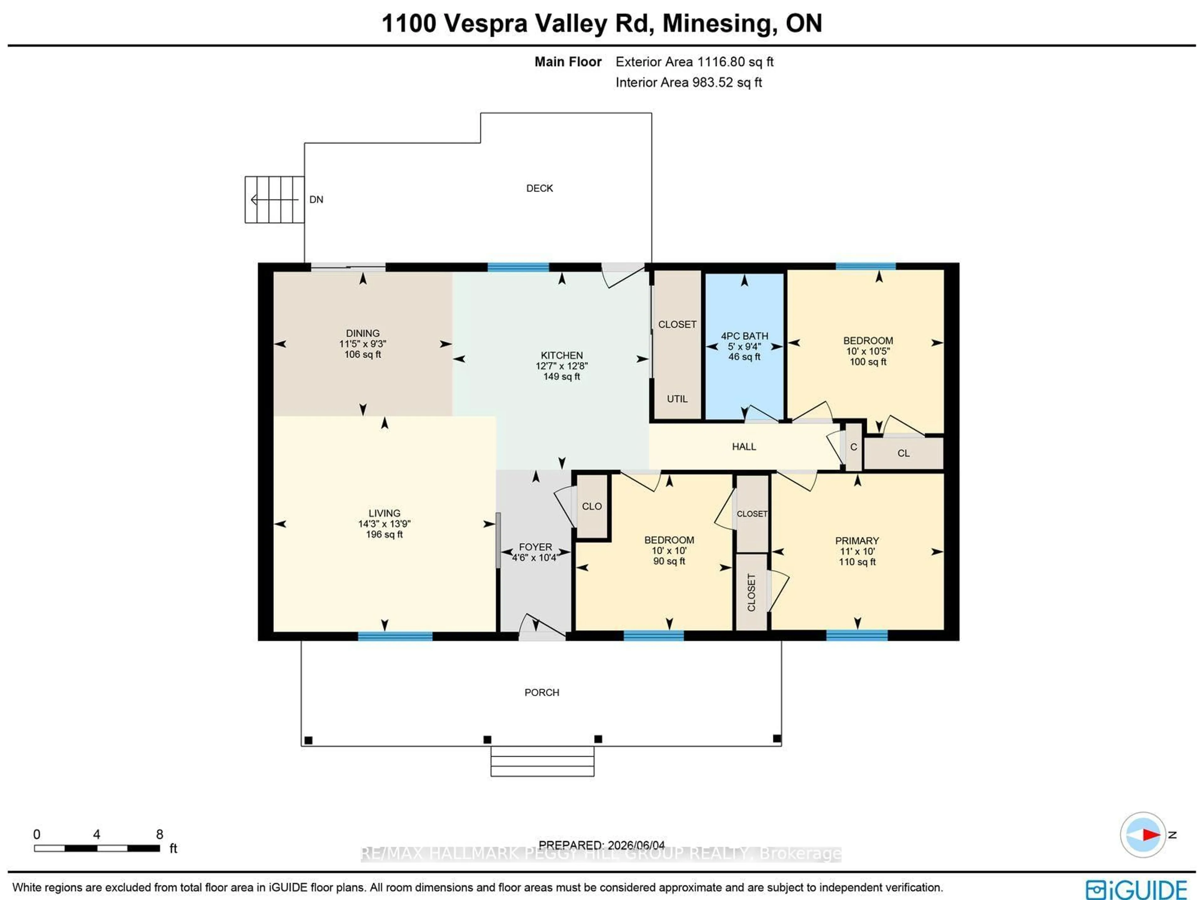 Floor plan for 1100 Vespra Valley Rd, Springwater Ontario L9X 1H6