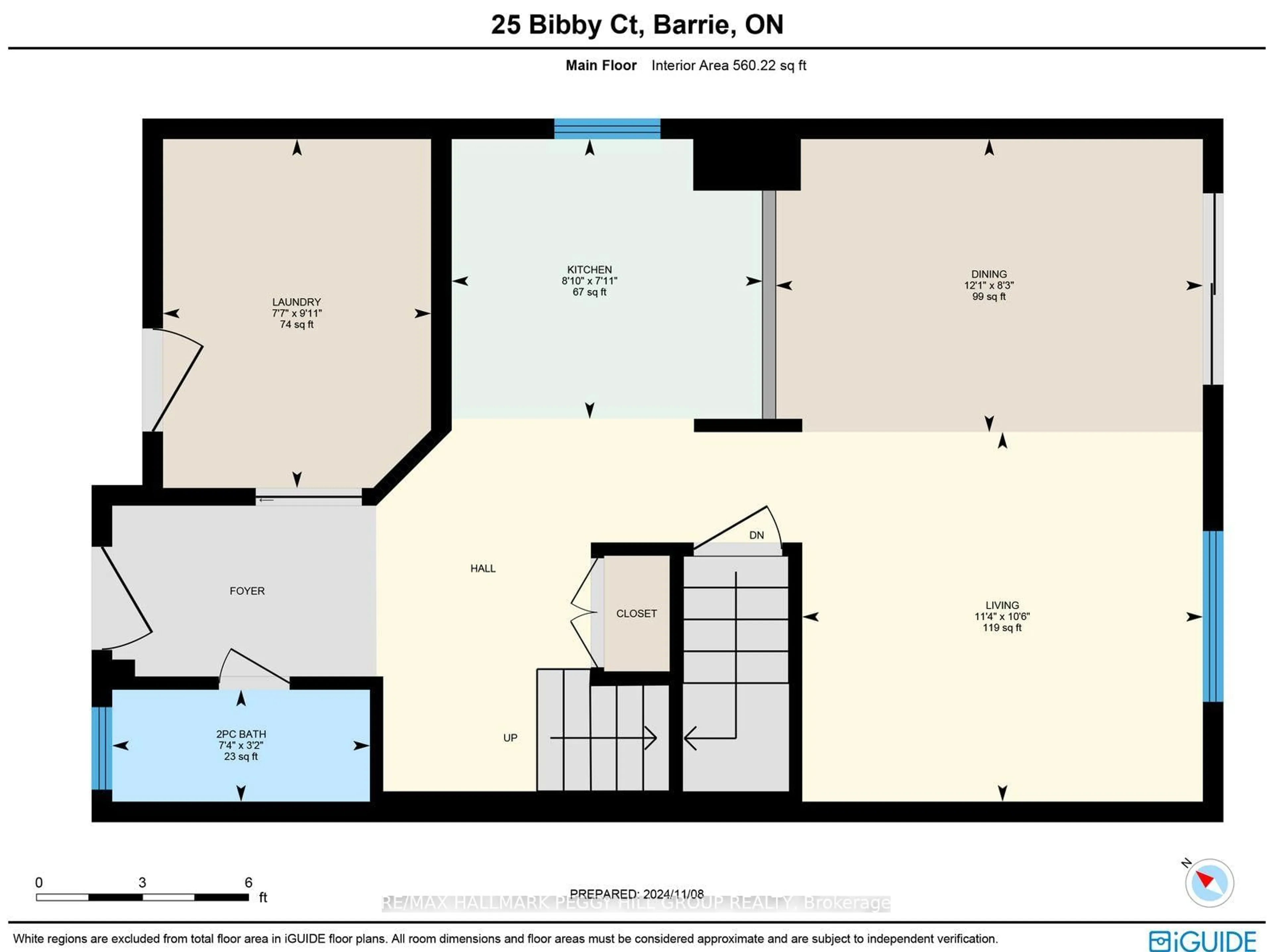 Floor plan for 25 Bibby Crt, Barrie Ontario L4N 8T4