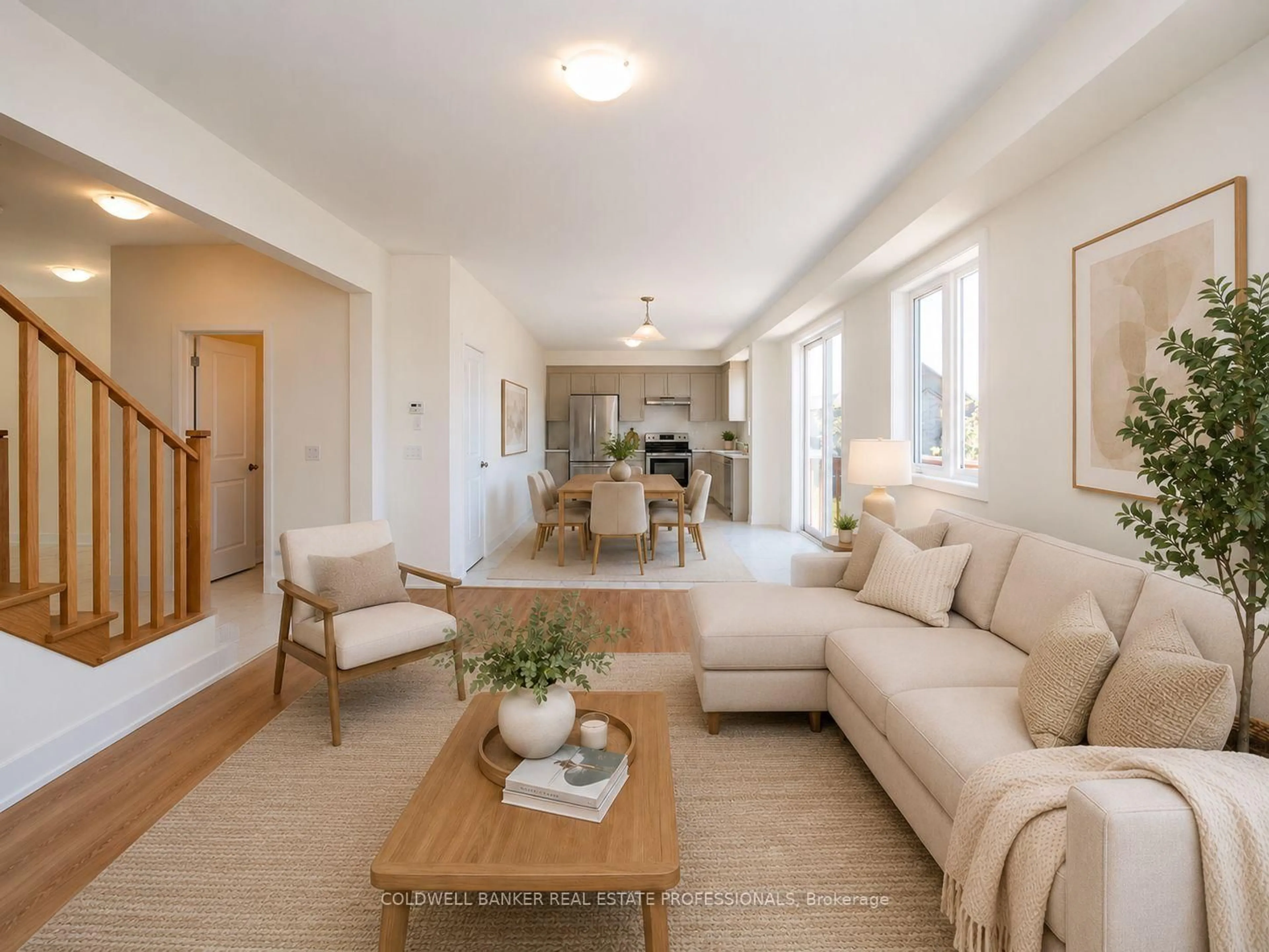 Living room with furniture, unknown for 4 Hampton Lane, Barrie Ontario L4N 6H2