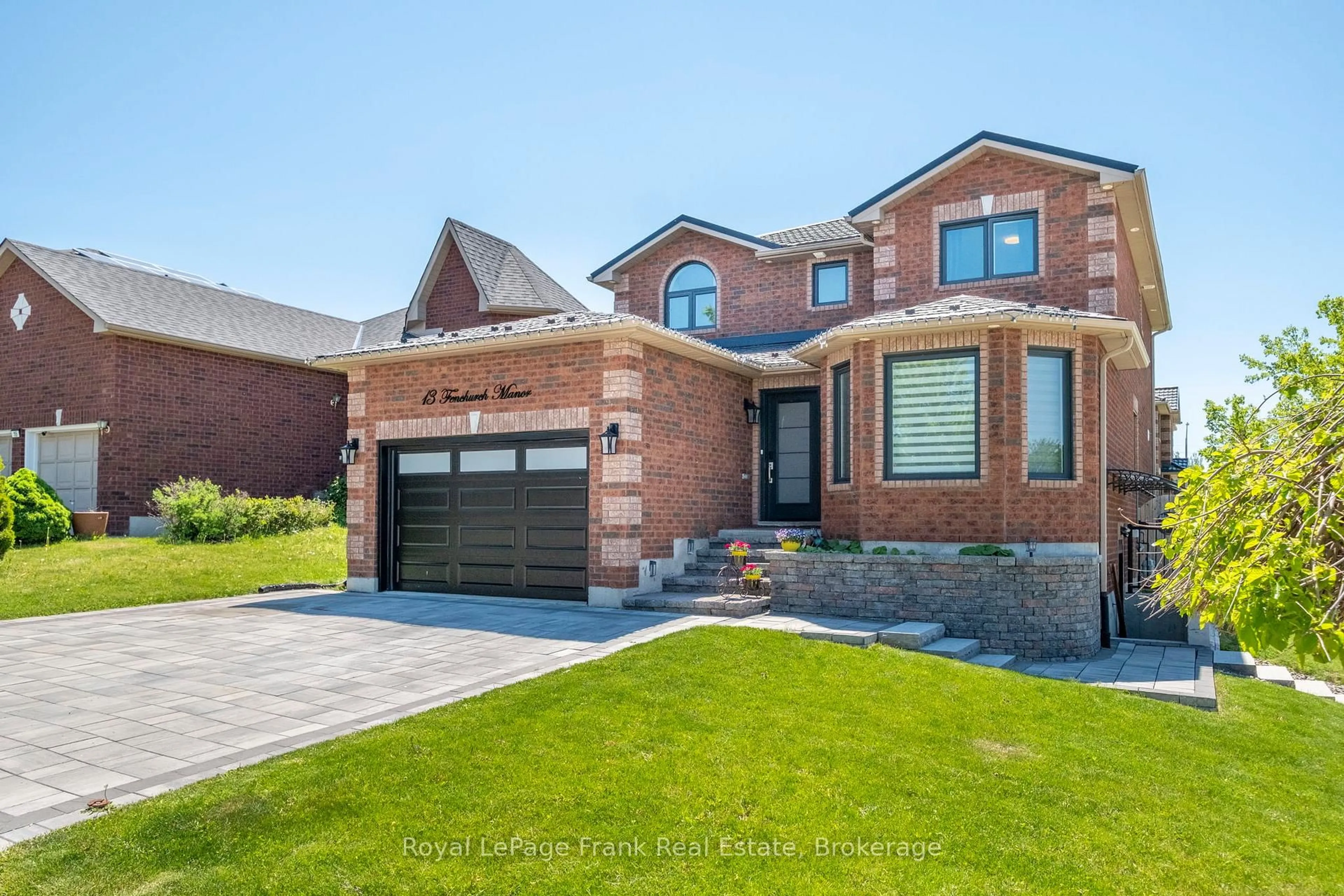 Home with brick exterior material, street for 13 Fenchurch Manr, Barrie Ontario L4N 5X7