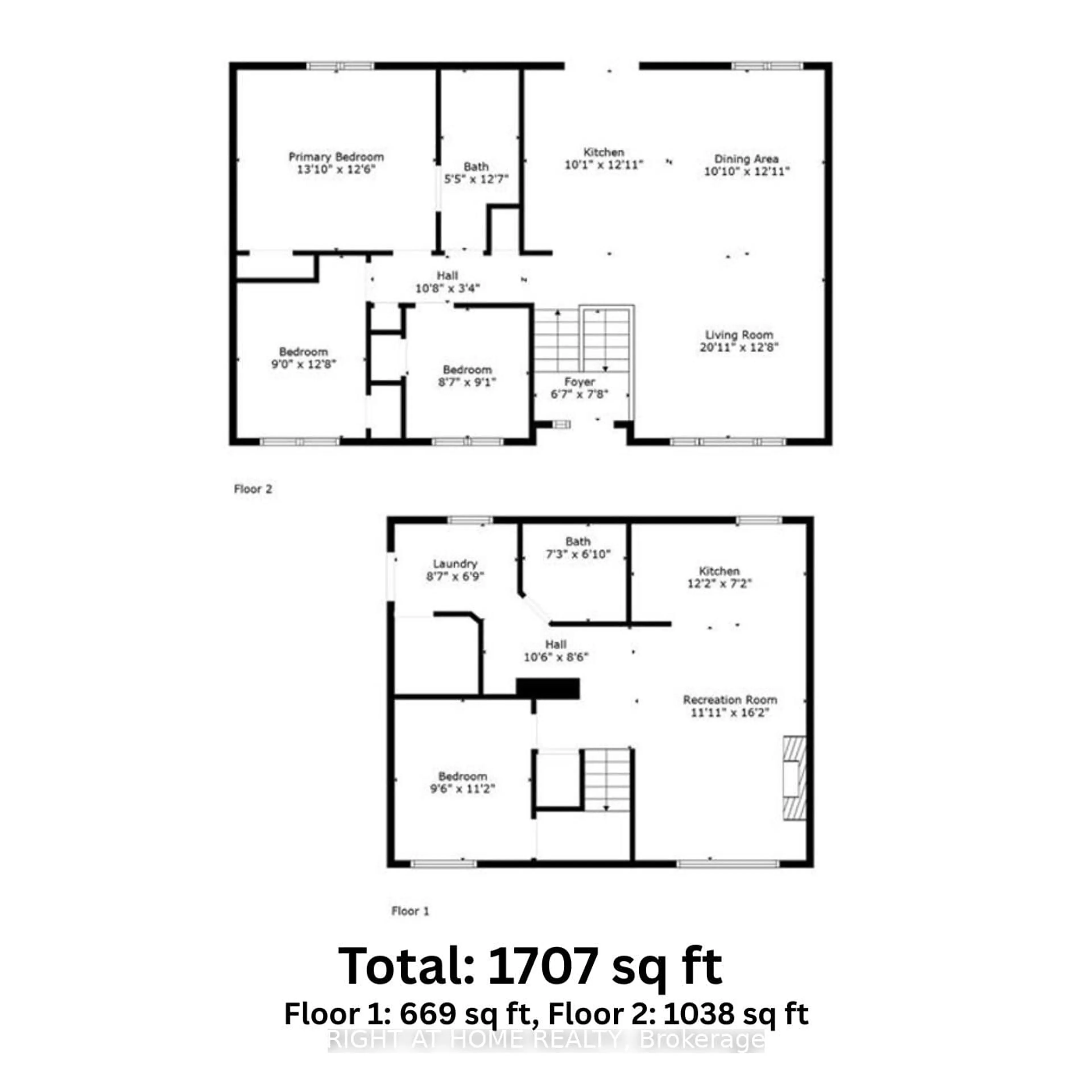 Floor plan for 60 HEATHER St, Barrie Ontario L4N 4N1