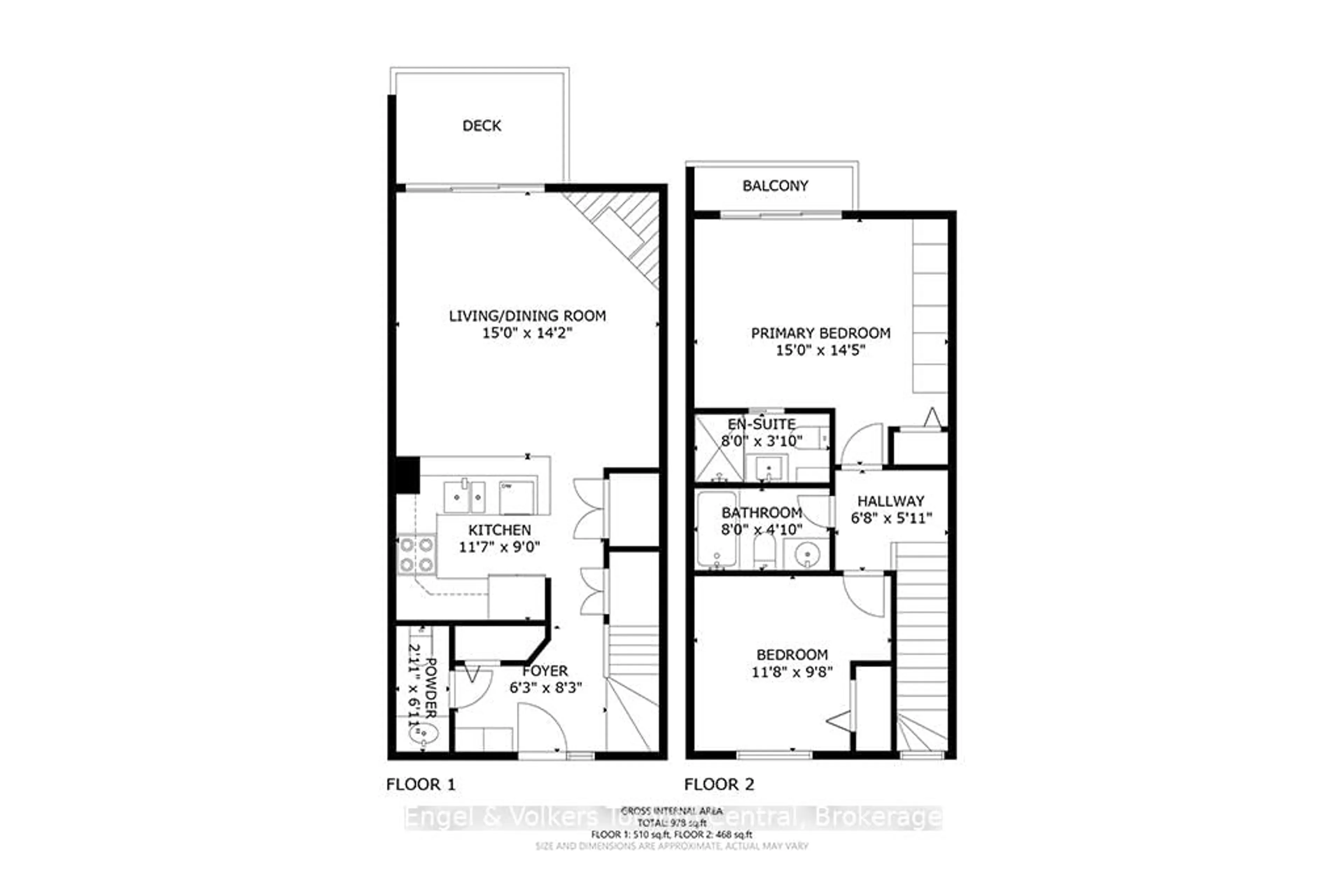 Floor plan for 2 Ramblings Way #8, Collingwood Ontario L9Y 5C6