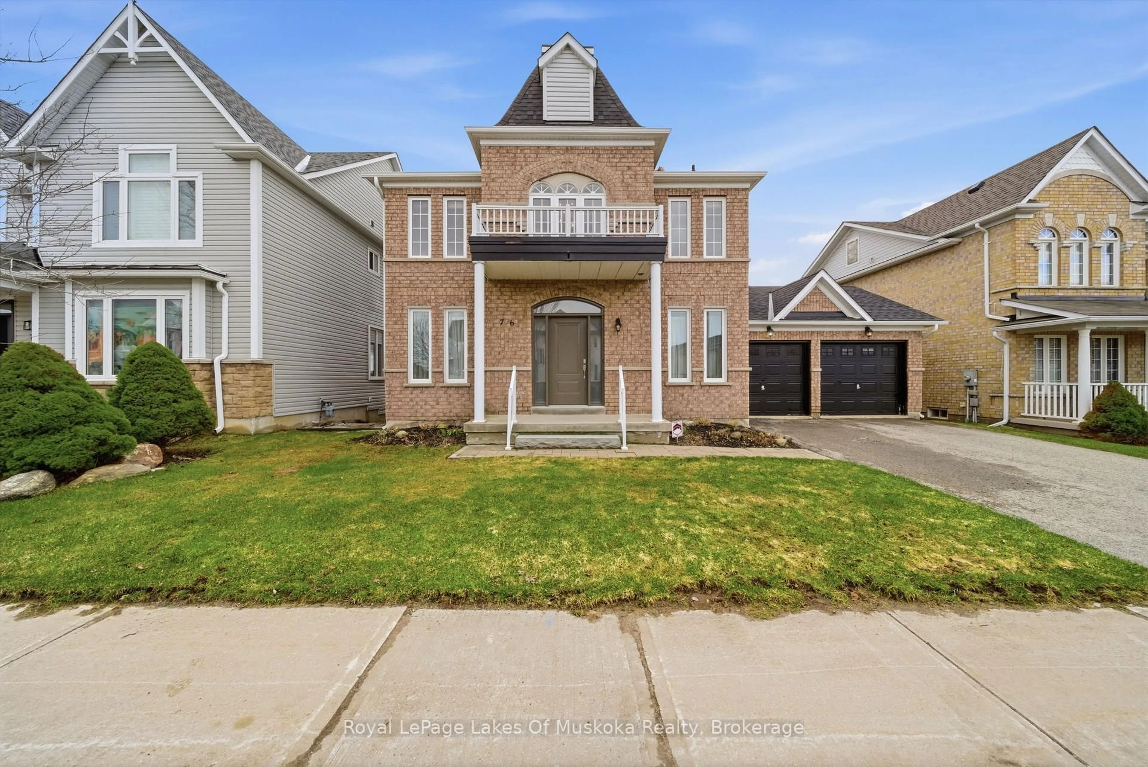 Home with brick exterior material, street for 76 Succession Cres, Barrie Ontario L4M 7G5