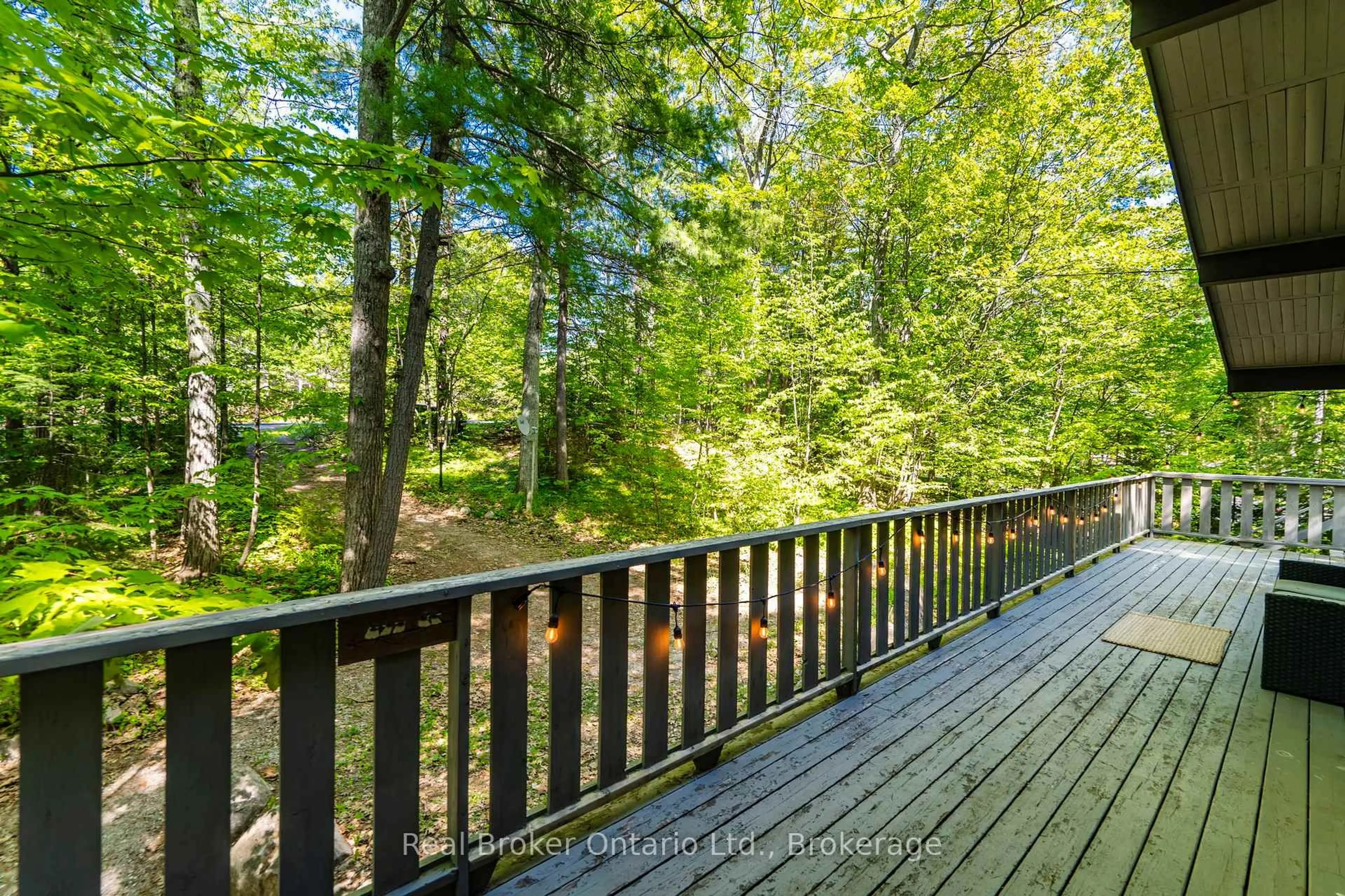 Patio, forest/trees view for 208 Desroches Tr, Tiny Ontario L9M 0H9