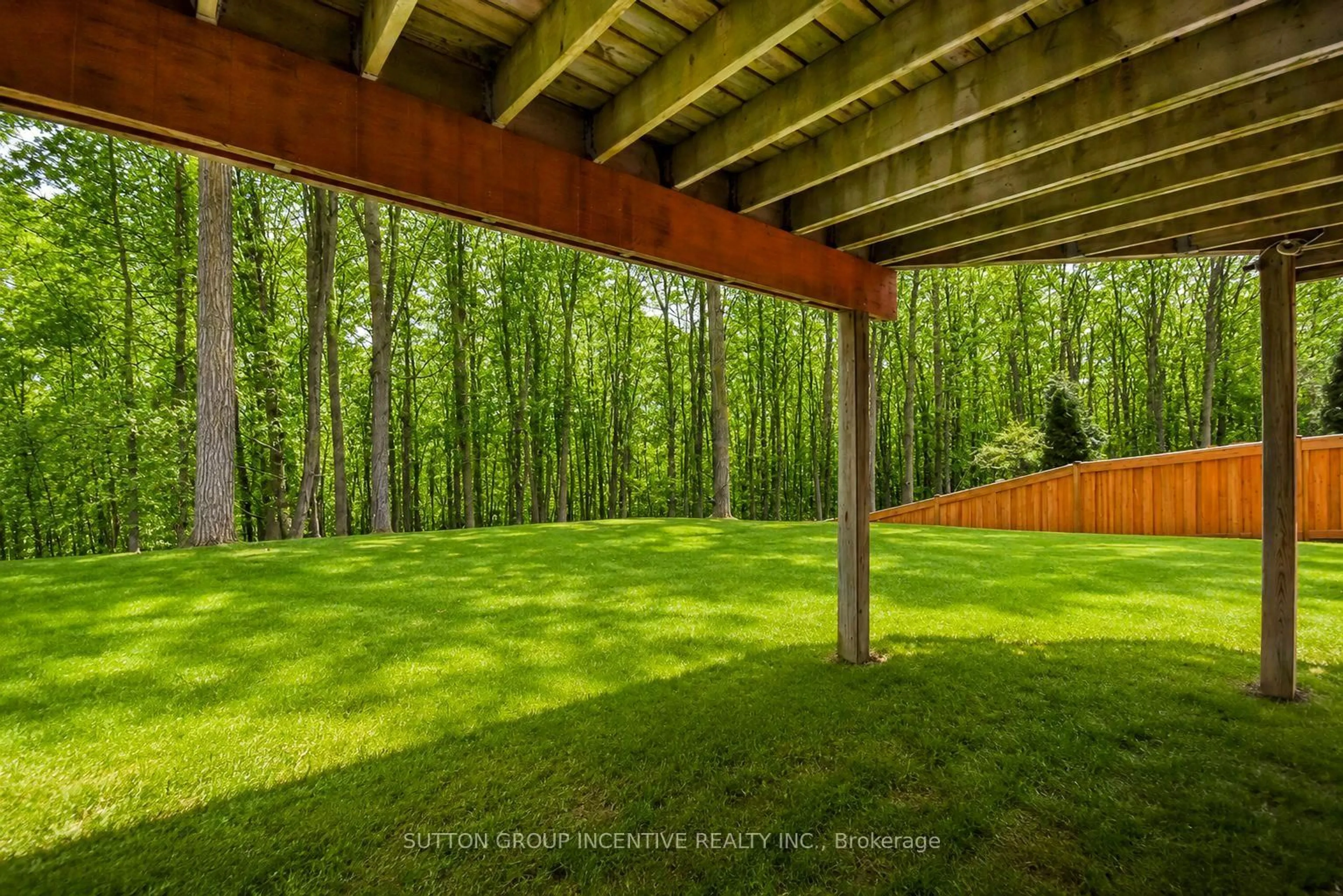 Patio, forest/trees view for 36 Nicklaus Dr, Barrie Ontario L4M 6W5
