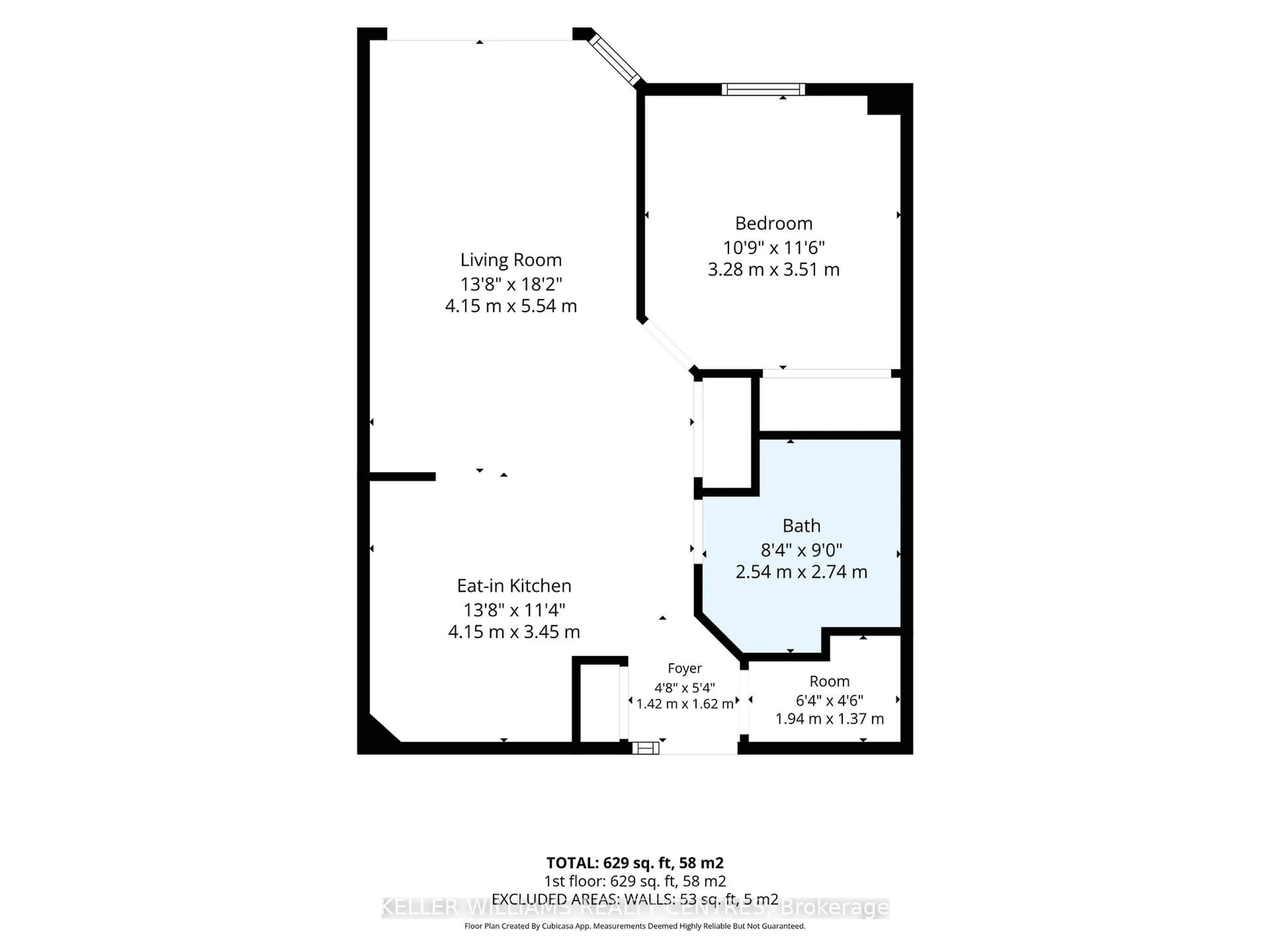 Floor plan for 49 Raglan St #101, Collingwood Ontario L9Y 4X1