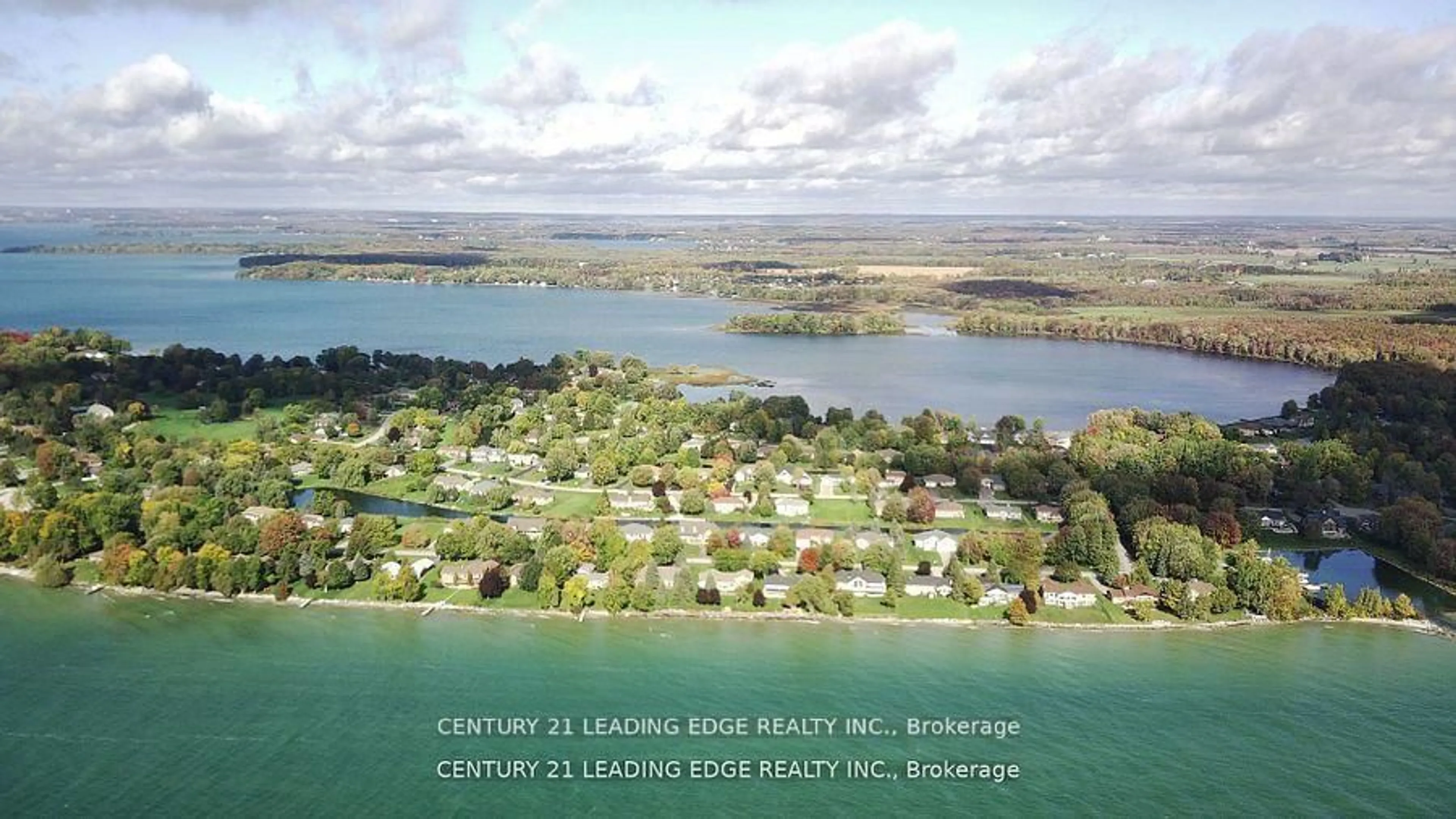A pic from outside/outdoor area/front of a property/back of a property/a pic from drone, water/lake/river/ocean view for 17 Sandlewood Tr, Ramara Ontario L0K 1B0