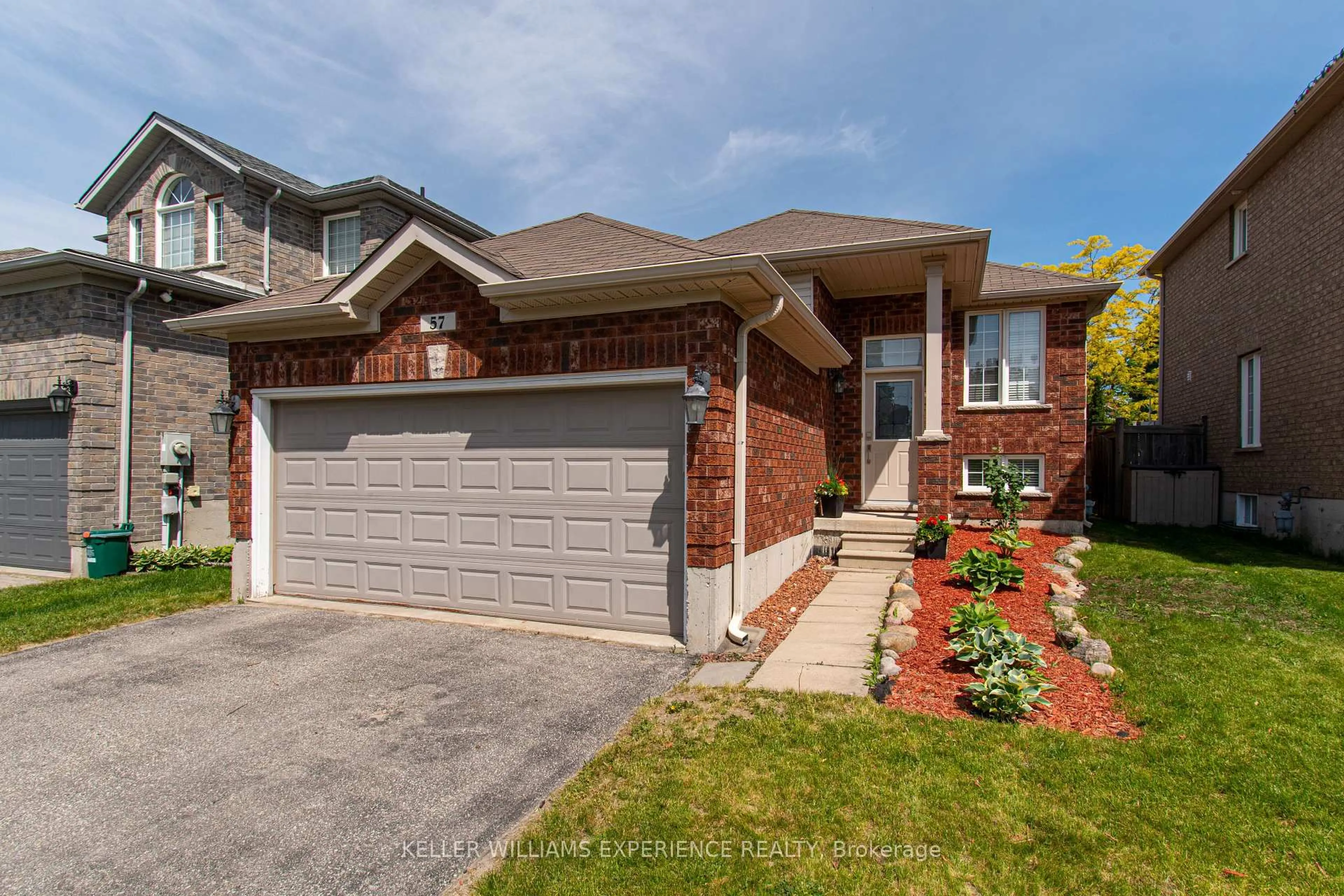 Home with brick exterior material, street for 57 Parisian Cres, Barrie Ontario L4N 0Y9