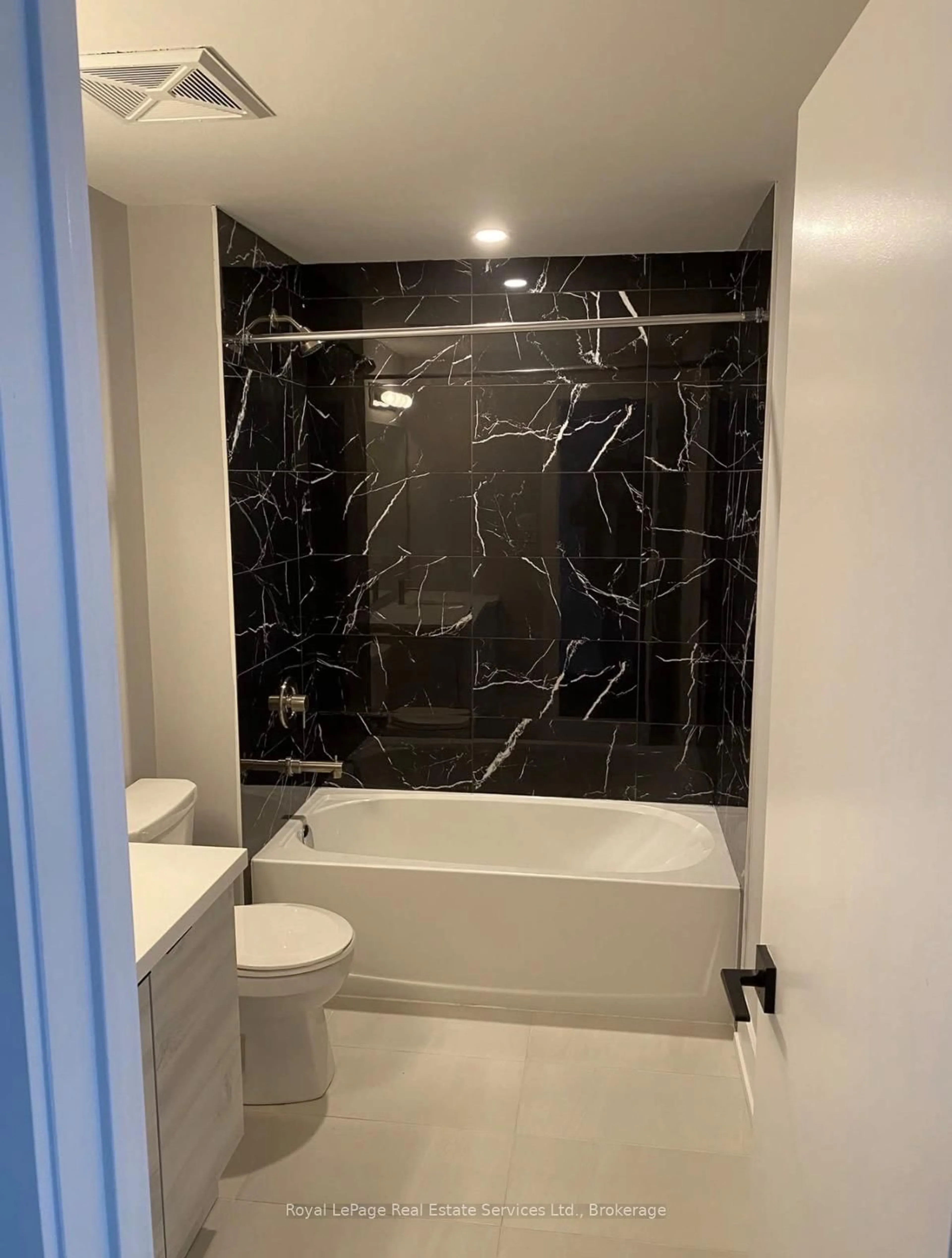 Contemporary bathroom, ceramic/tile floor for 6 Spice Way #209, Barrie Ontario L9J 0J9