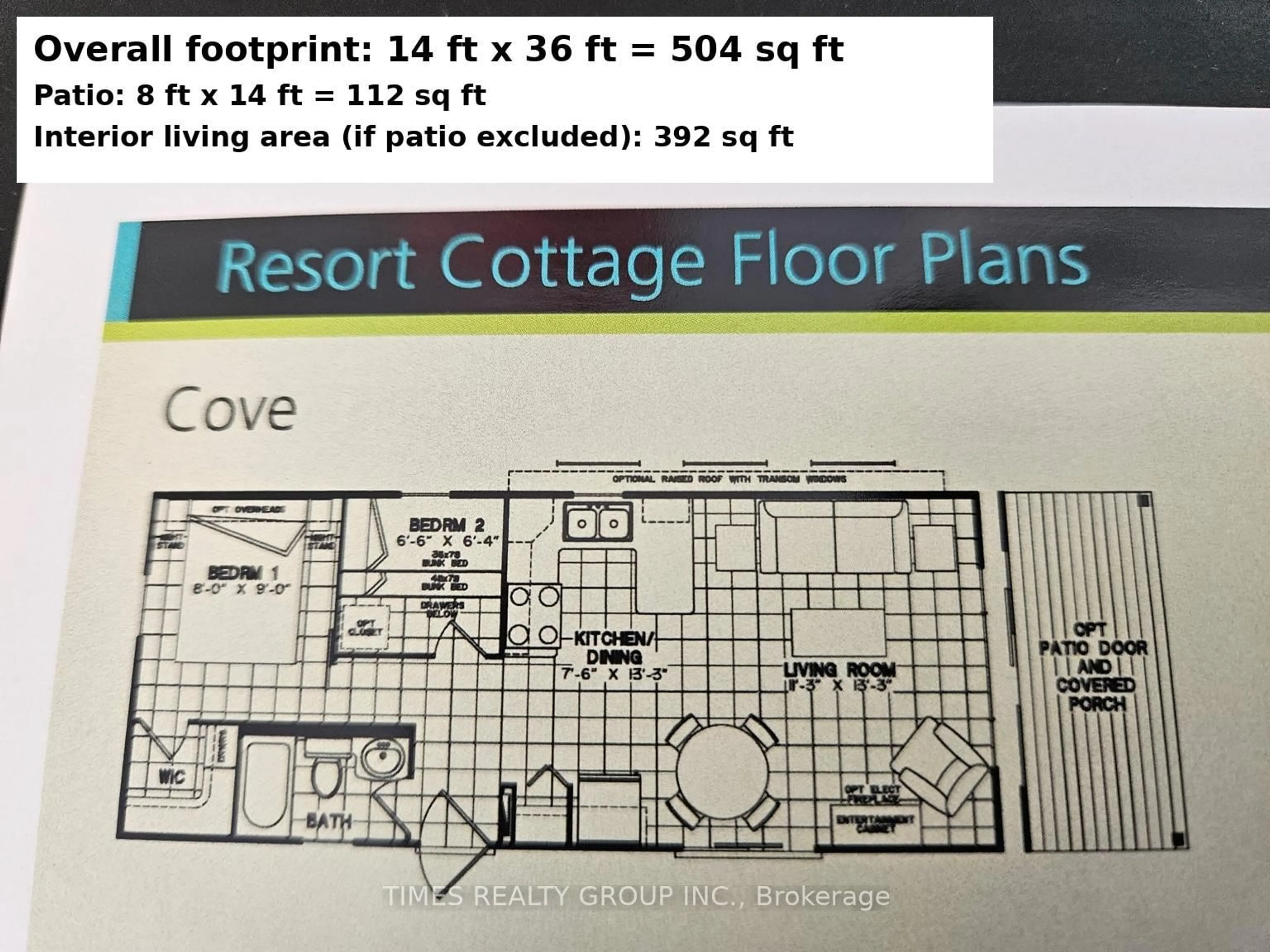 Floor plan for 3500 Lauderdale Point Cres #Trailer 12, Severn Ontario P0E 1N0