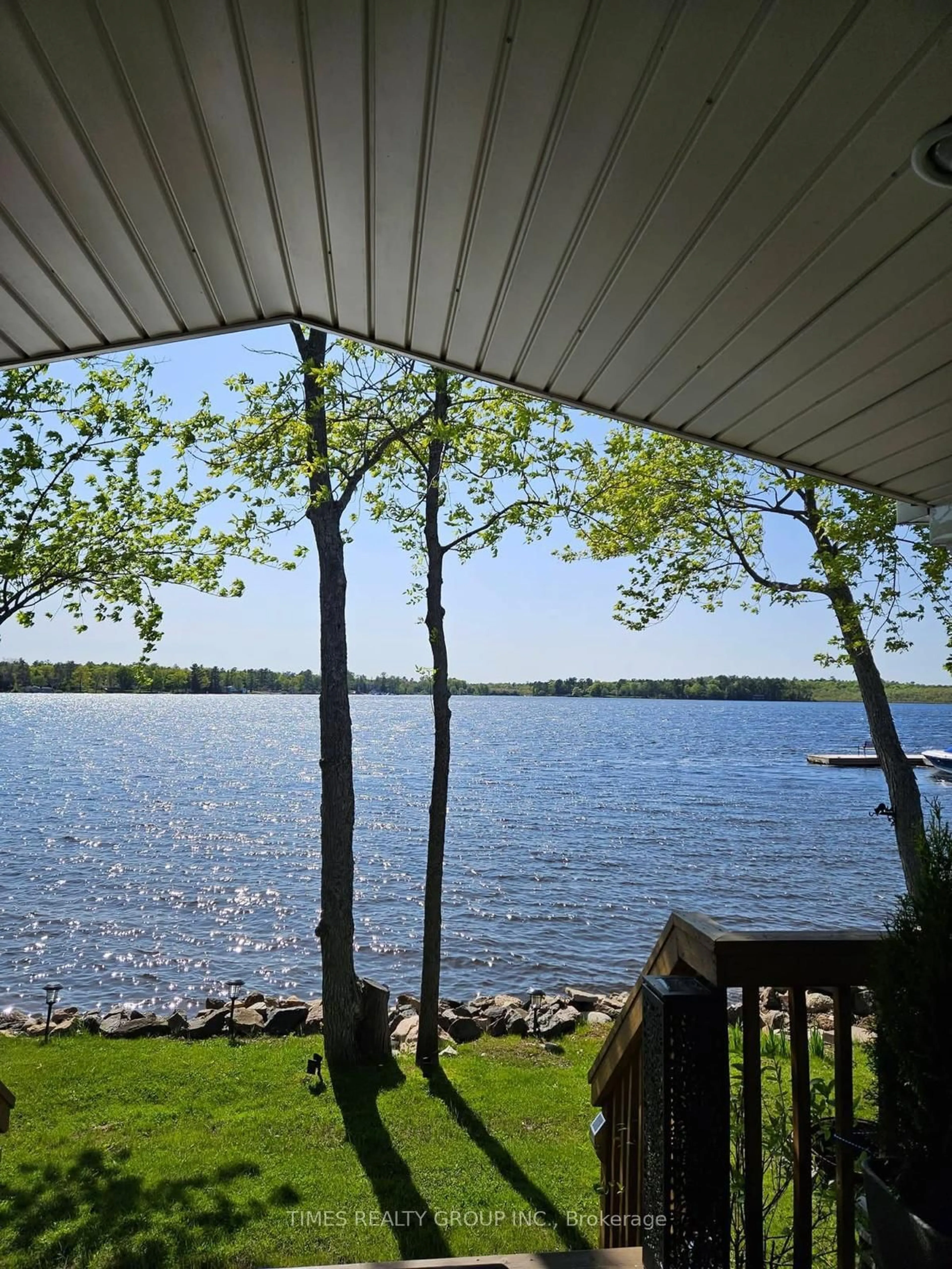 Patio, water/lake/river/ocean view for 3500 Lauderdale Point Cres #Trailer 12, Severn Ontario P0E 1N0