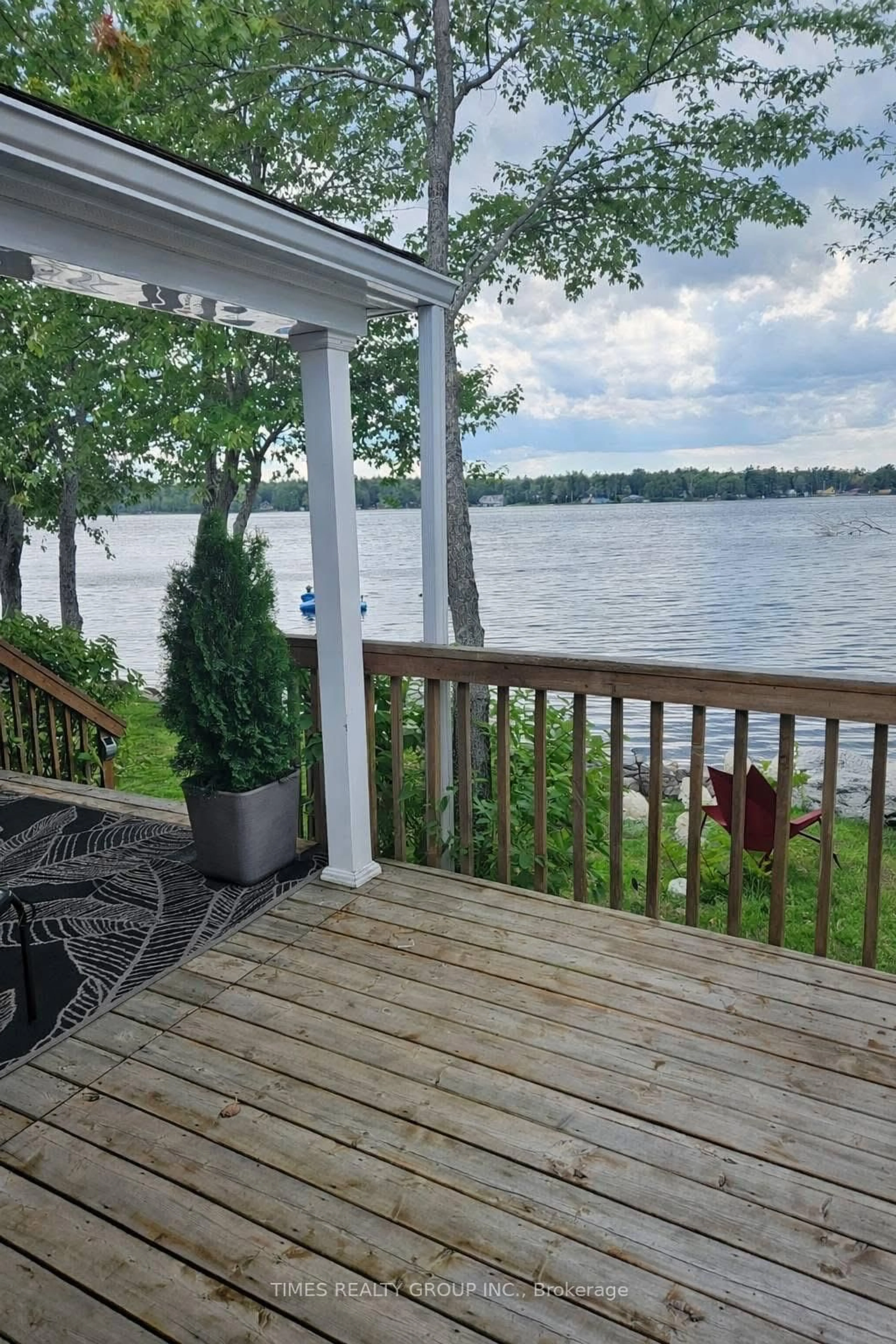 Patio, water/lake/river/ocean view for 3500 Lauderdale Point Cres #Trailer 12, Severn Ontario P0E 1N0