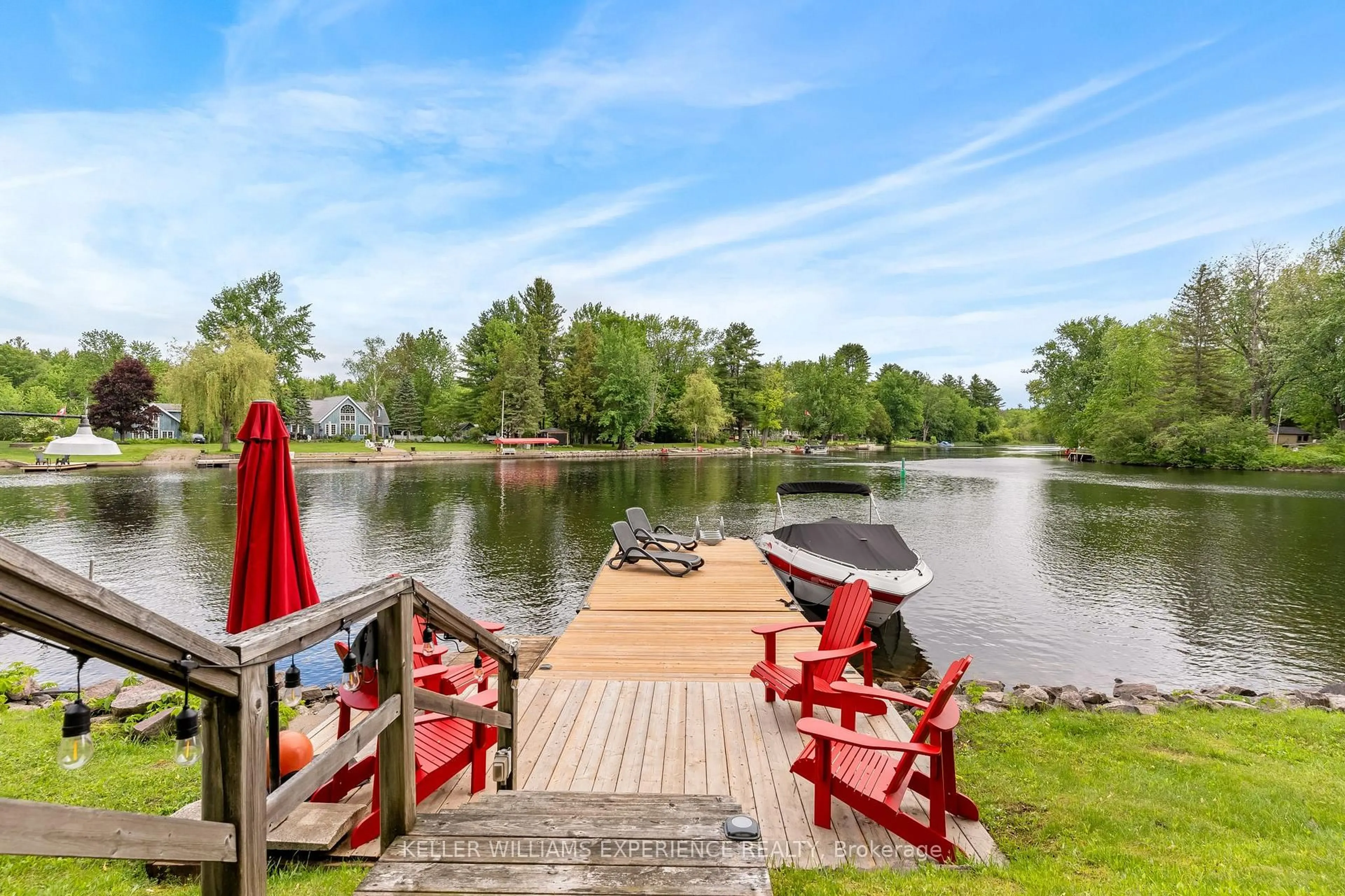 Patio, water/lake/river/ocean view for 4274 Canal Rd, Severn Ontario L0K 2B0