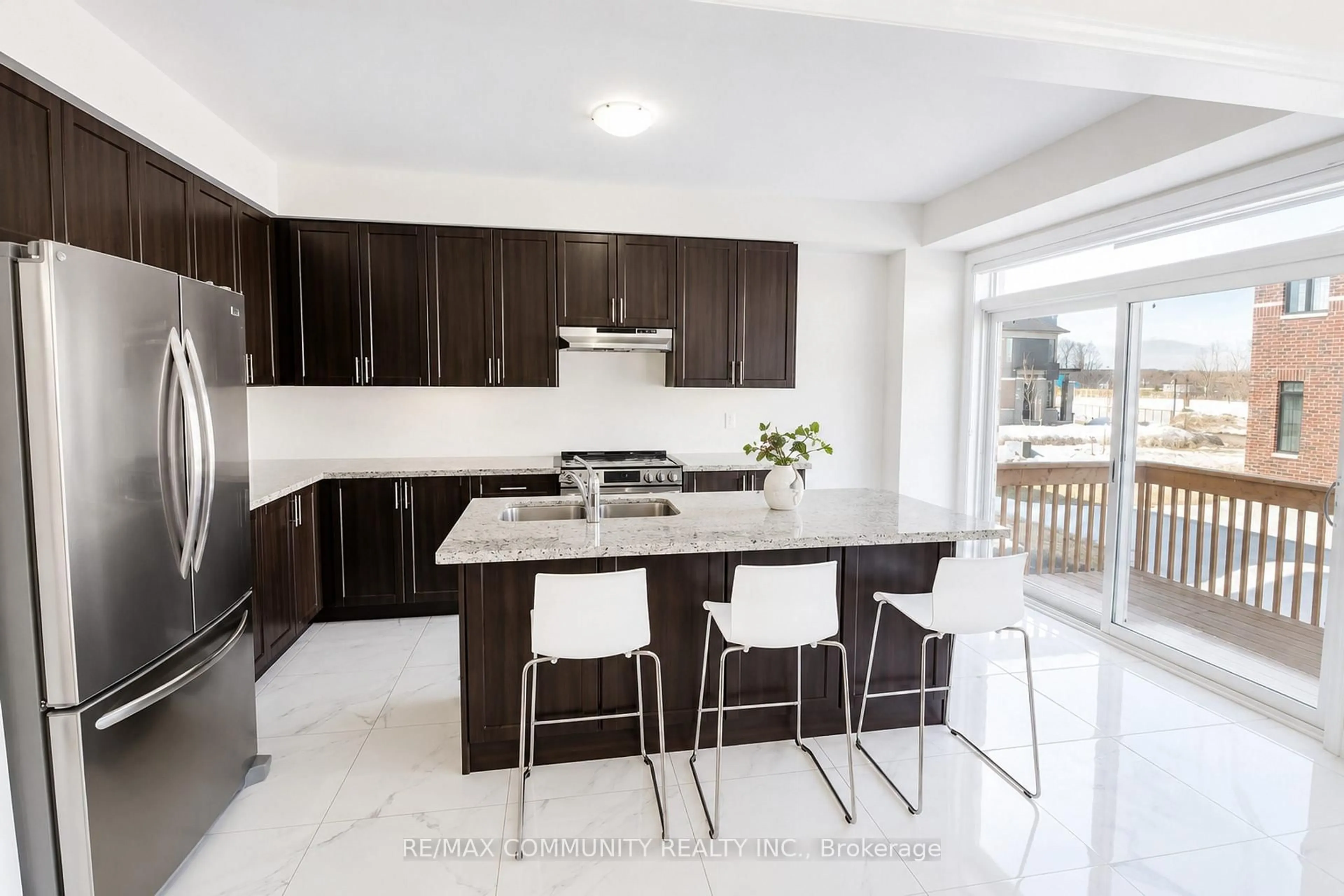 Contemporary kitchen, ceramic/tile floor for 44 Bannister Rd, Barrie Ontario L9J 0L7