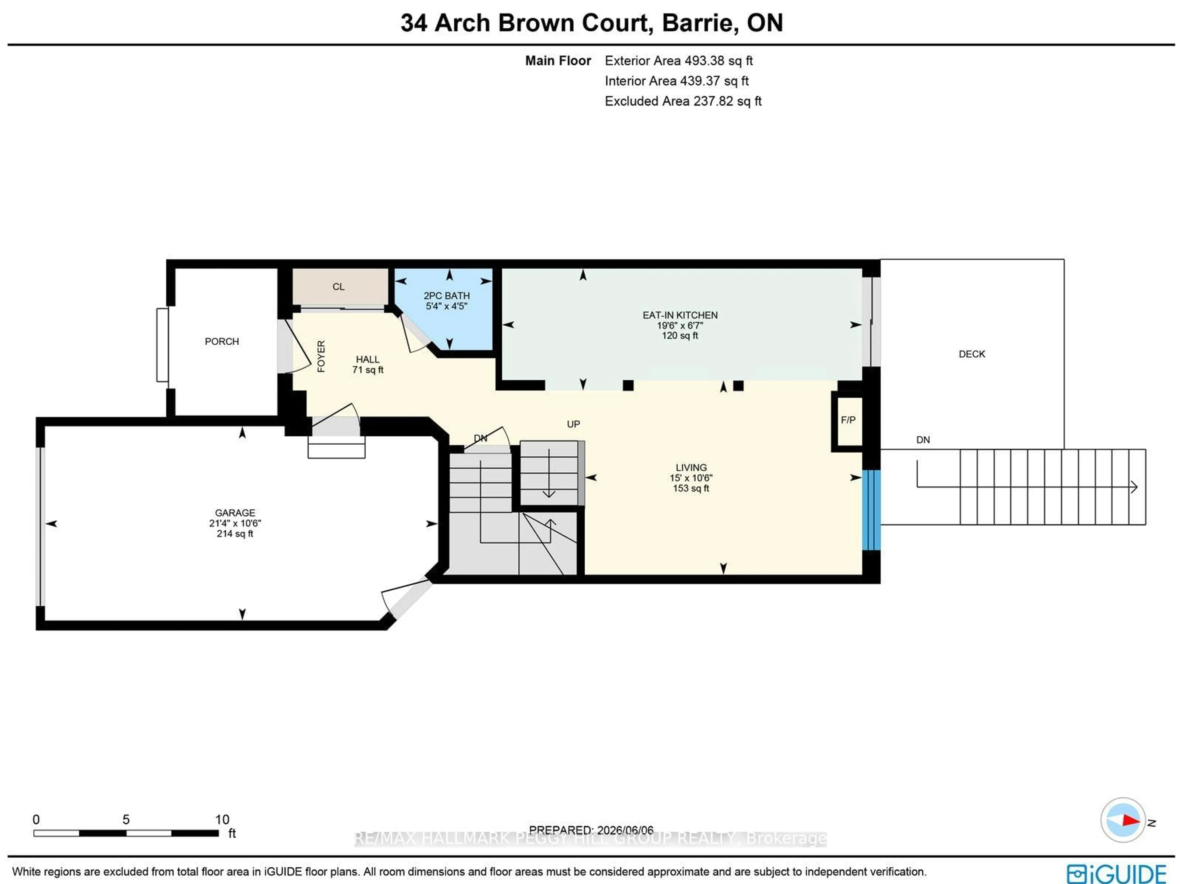 Floor plan for 34 Arch Brown Crt, Barrie Ontario L4M 0C6