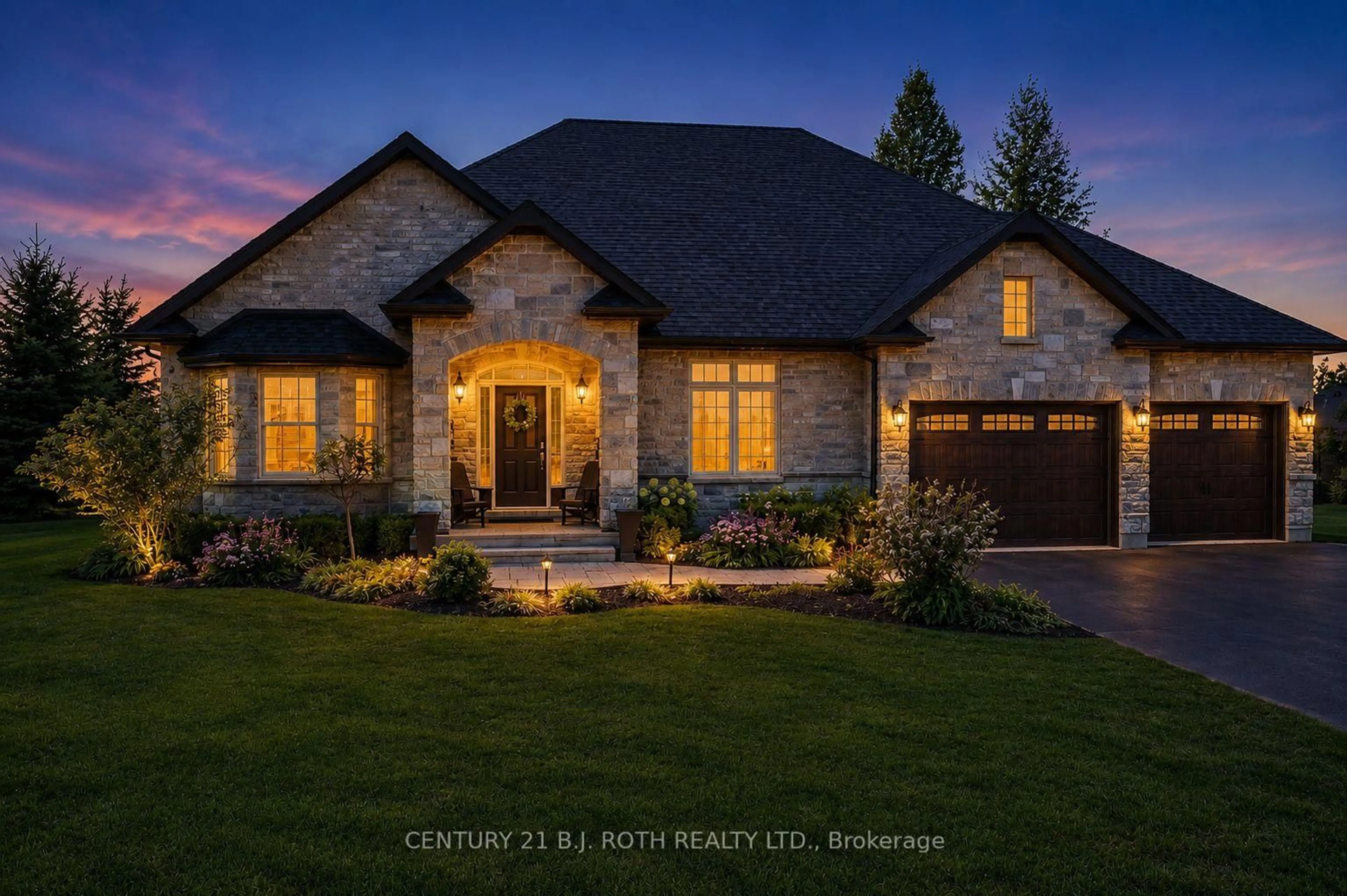 Home with brick exterior material, street for 2 Roy Hickling Dr, Springwater Ontario L9X 0J2