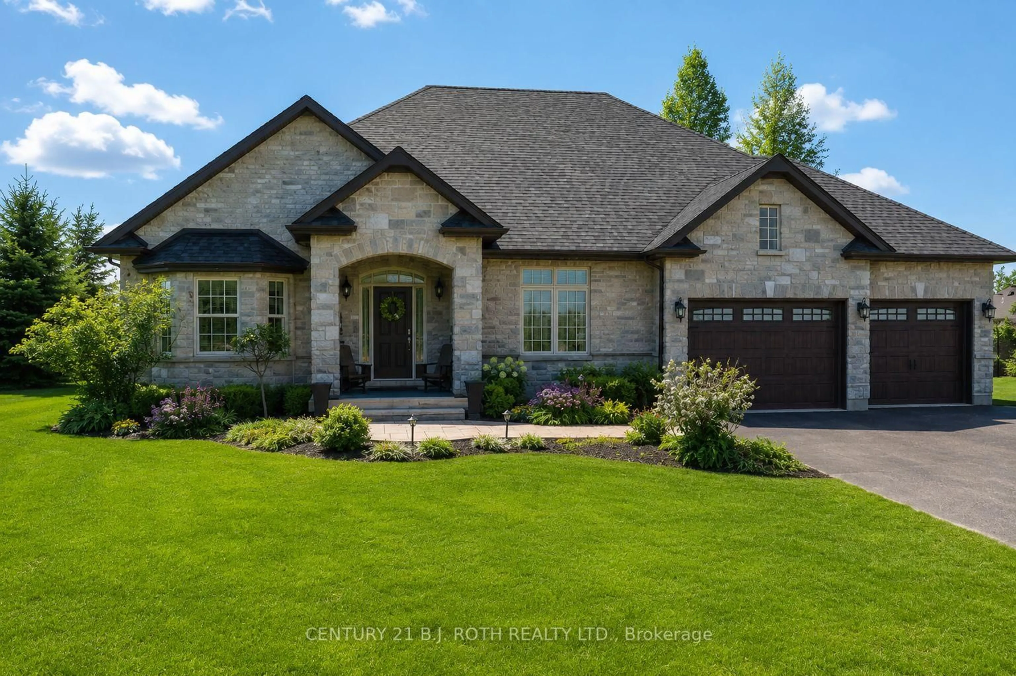 Home with brick exterior material, street for 2 Roy Hickling Dr, Springwater Ontario L9X 0J2