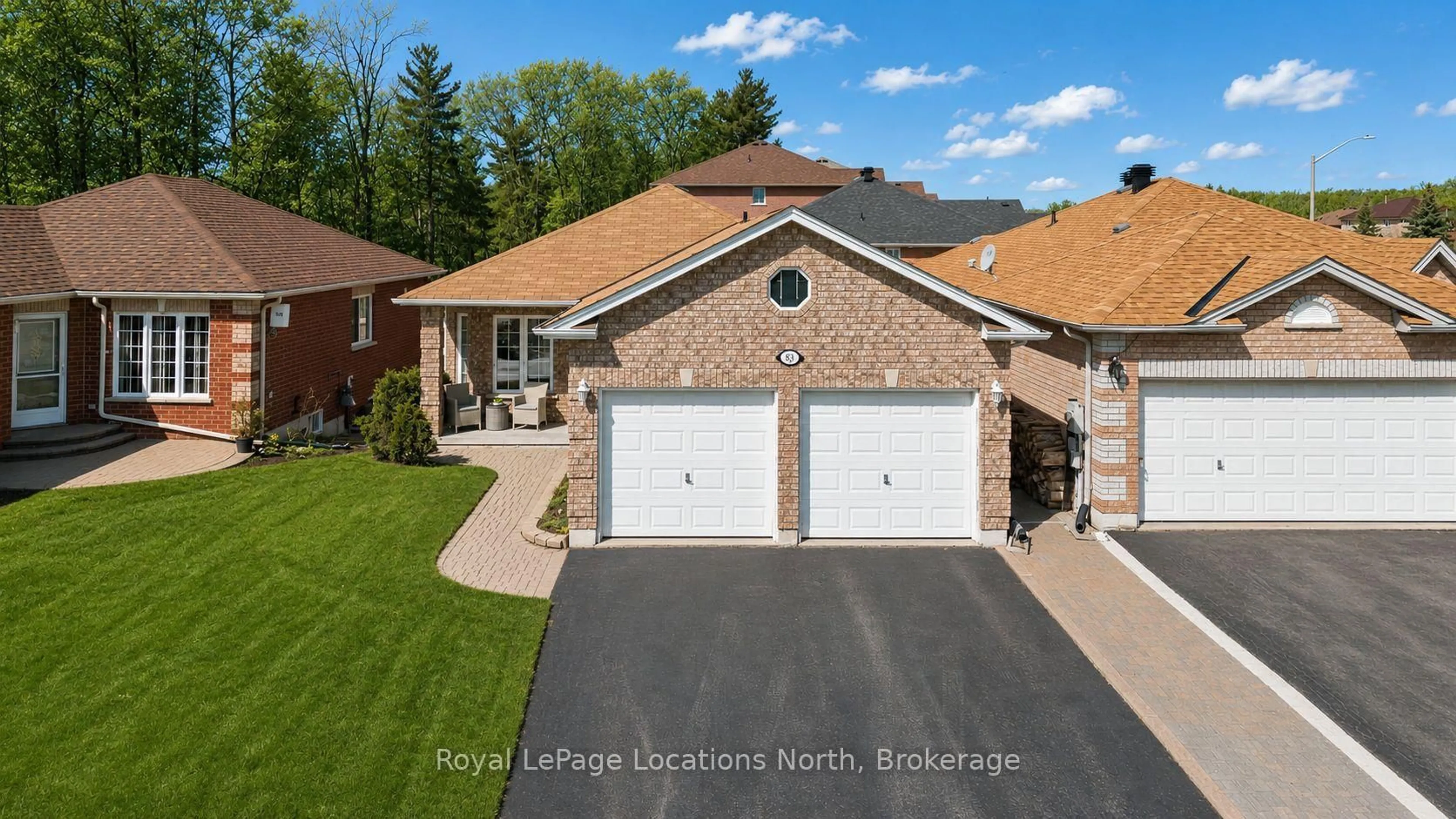 A pic from outside/outdoor area/front of a property/back of a property/a pic from drone, street for 83 White Elm Rd, Barrie Ontario L4N 0E4