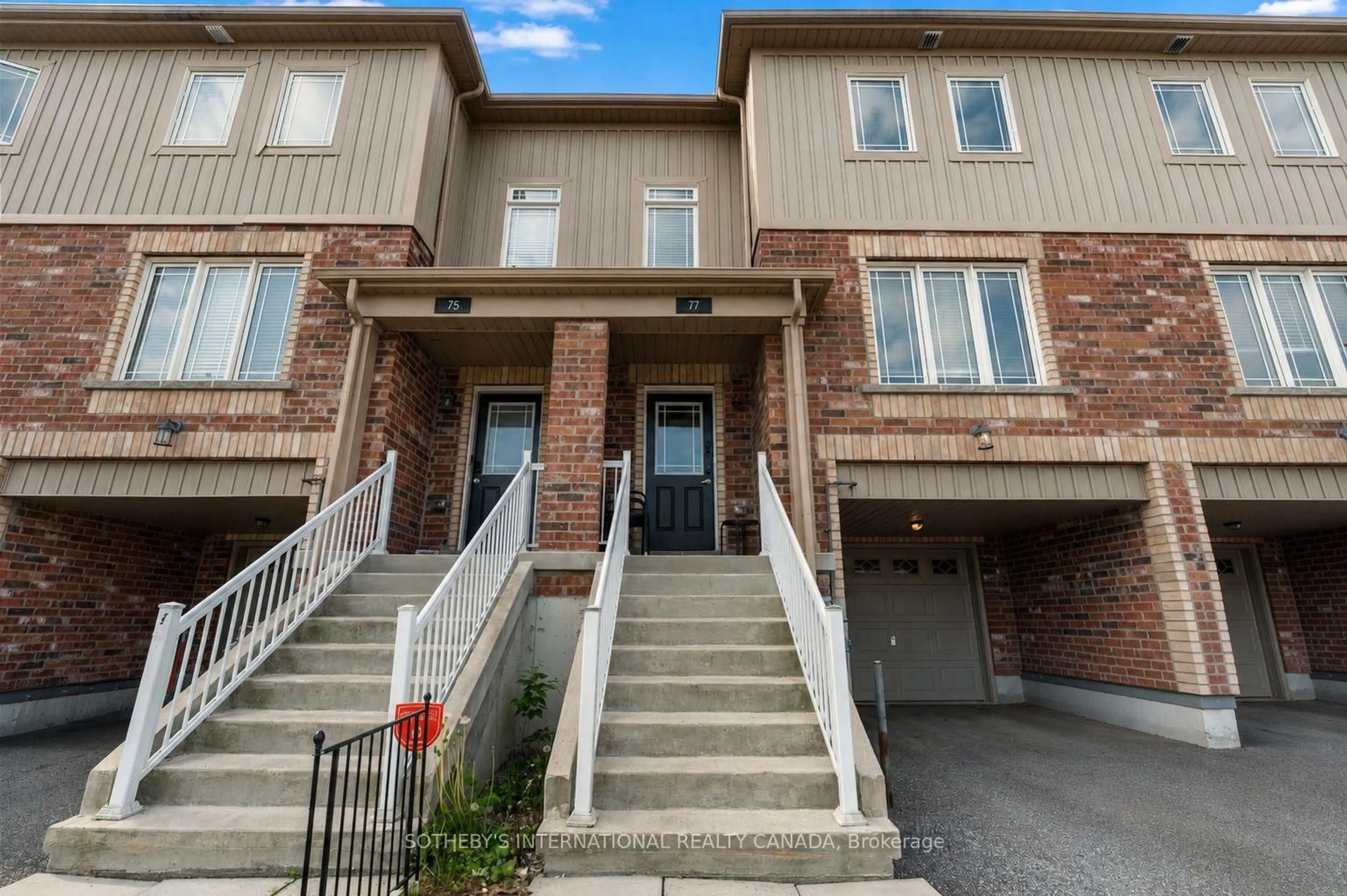 Home with brick exterior material, street for 77 Franks Way, Barrie Ontario L4N 3J1