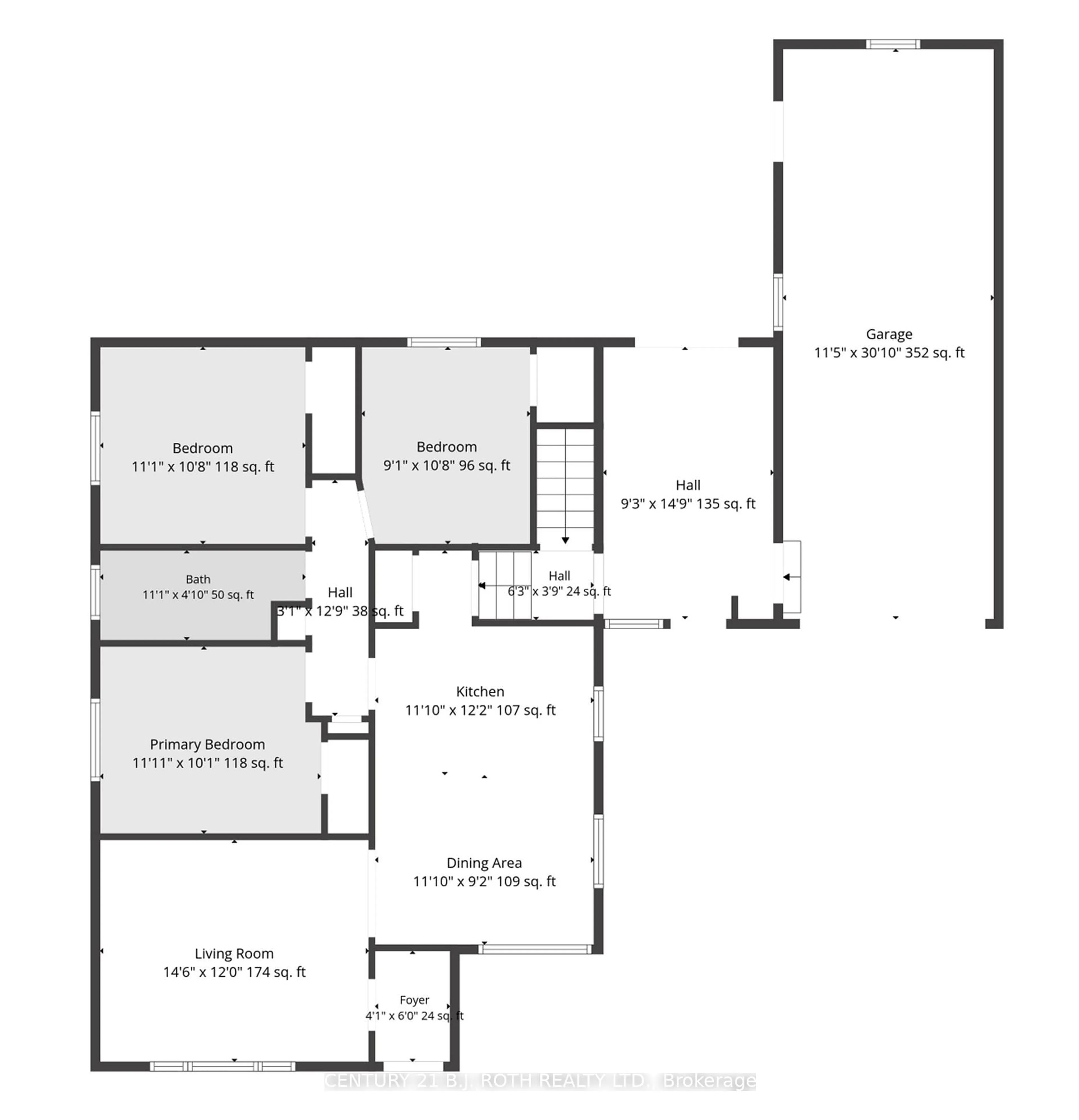 Floor plan for 52 Marcus St, Barrie Ontario L4N 3L8