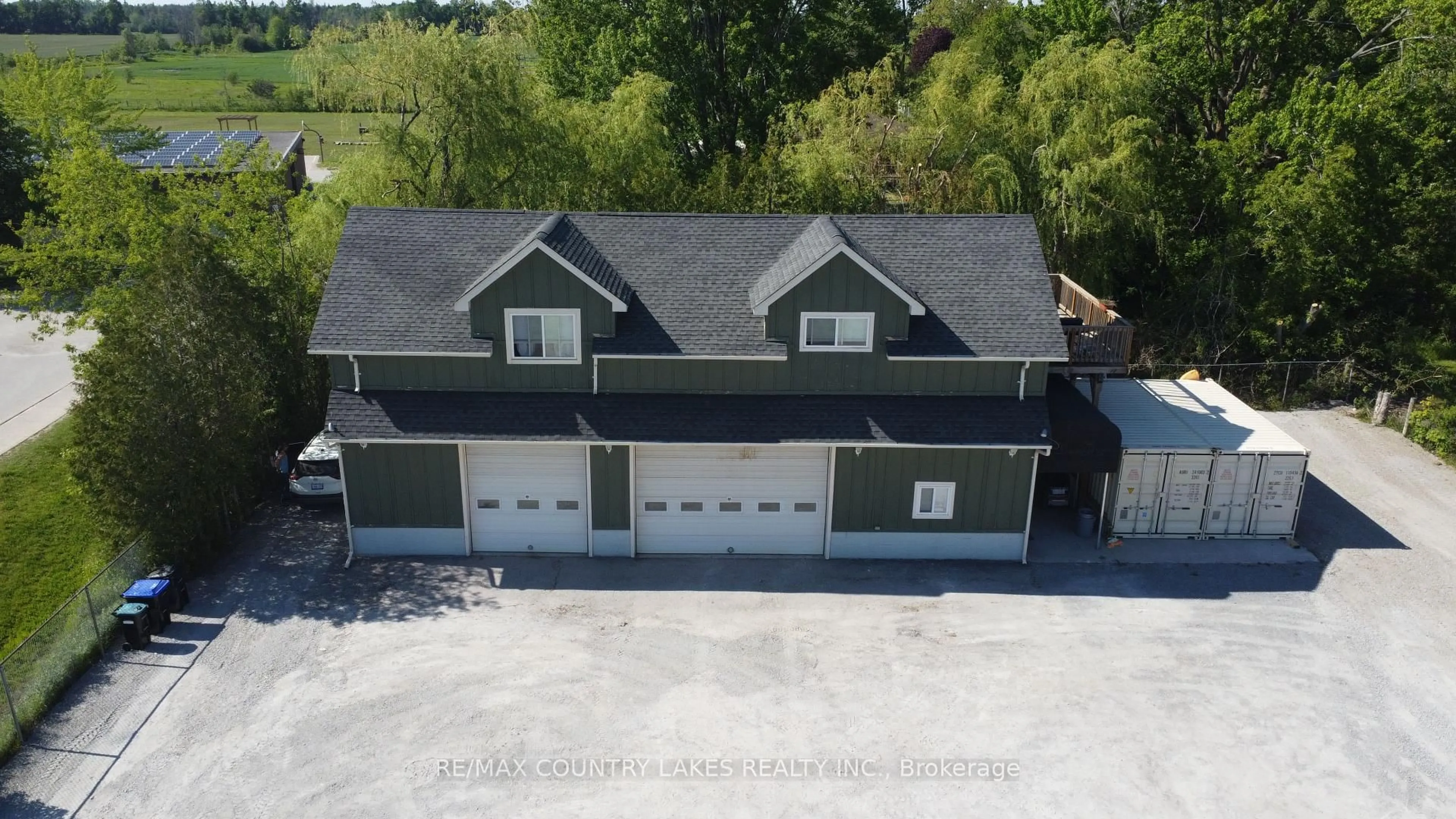 A pic from outside/outdoor area/front of a property/back of a property/a pic from drone, building for 3232 Simcoe Rd, Ramara Ontario L0K 1B0