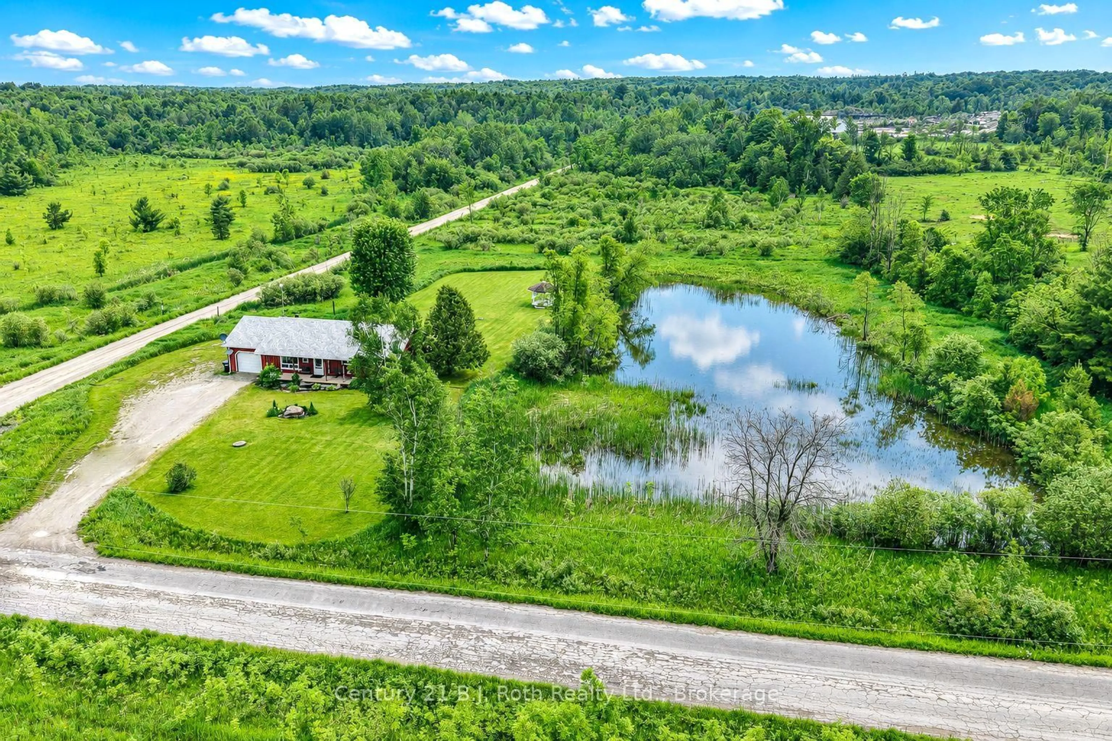 A pic from outside/outdoor area/front of a property/back of a property/a pic from drone, water/lake/river/ocean view for 2183 Brennan Line, Severn Ontario L3V 6H3