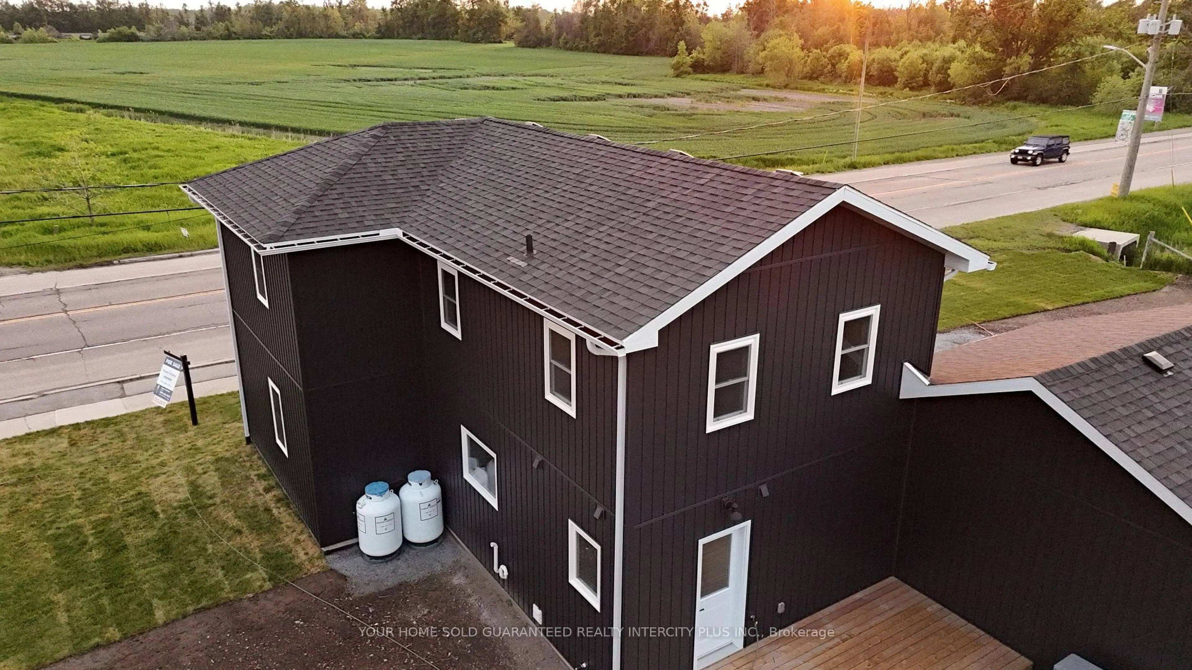 A pic from outside/outdoor area/front of a property/back of a property/a pic from drone, building for 2385 Highway 12, Ramara Ontario L0K 1B0