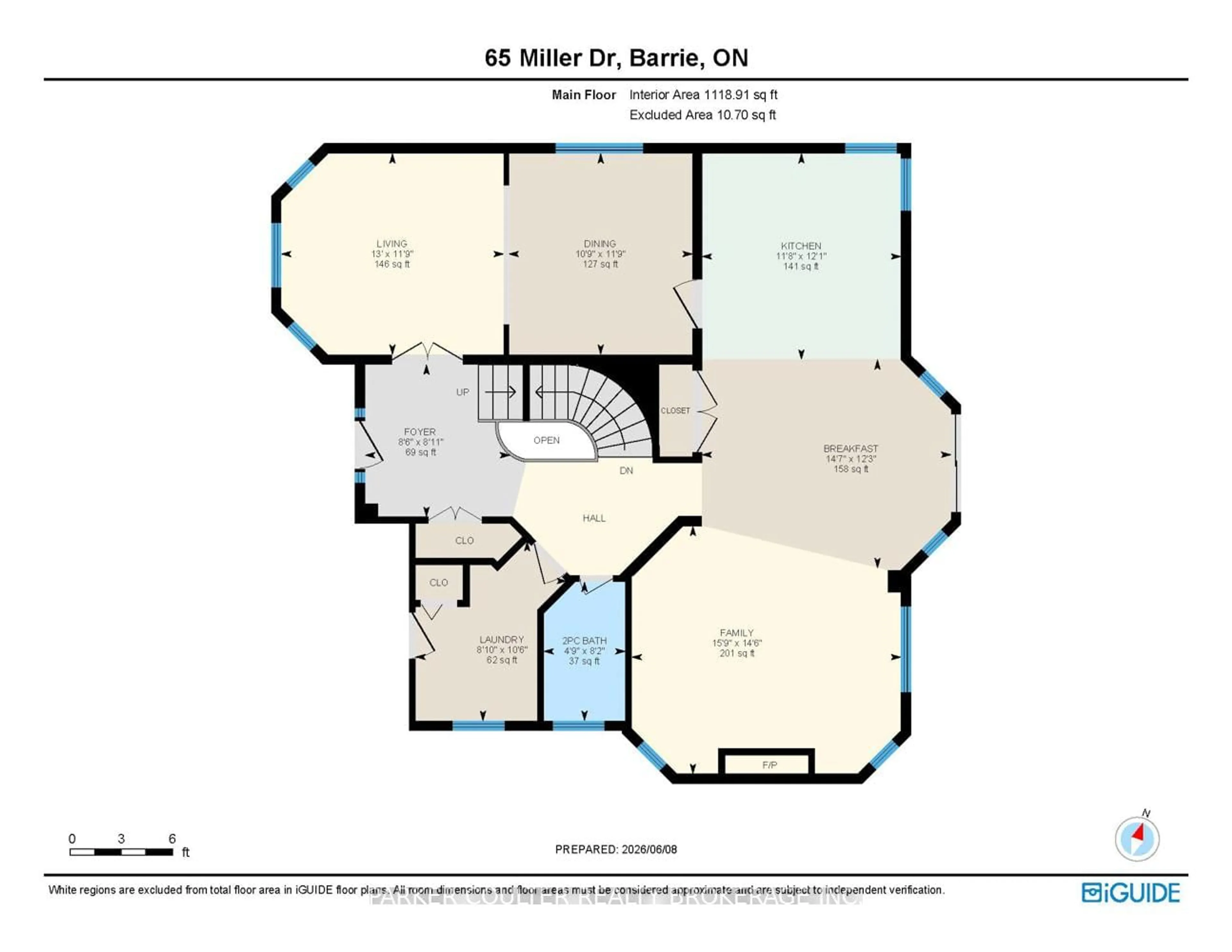 Floor plan for 65 Miller Dr, Barrie Ontario L4N 9X2