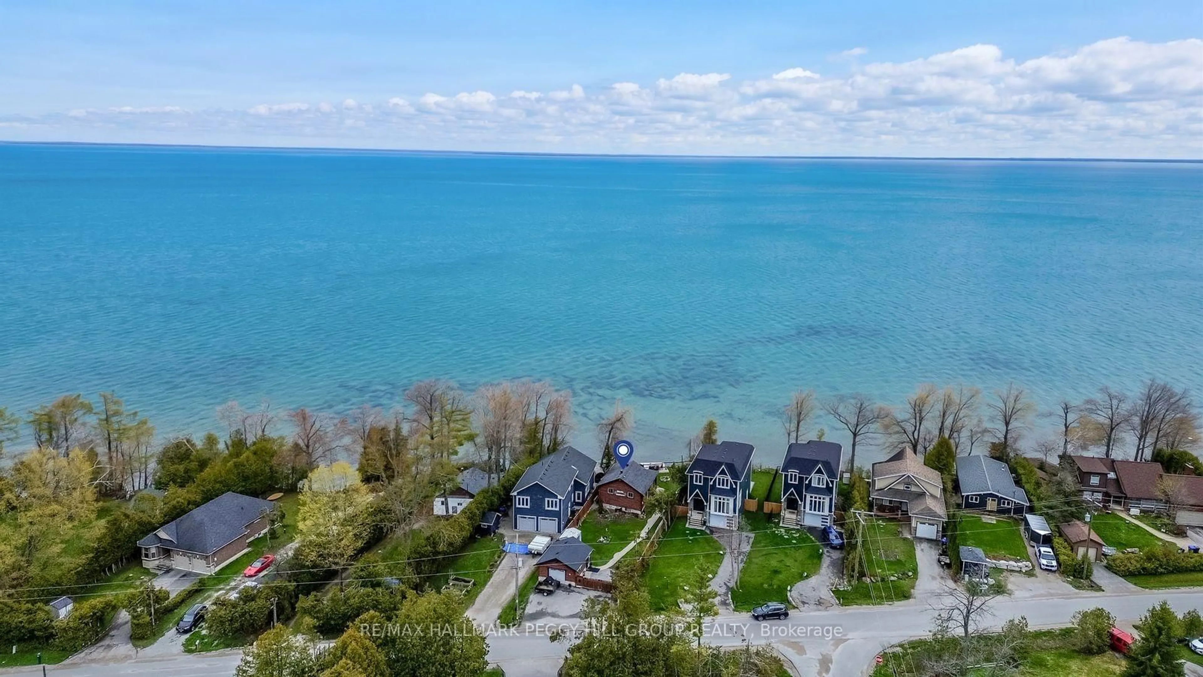 A pic from outside/outdoor area/front of a property/back of a property/a pic from drone, water/lake/river/ocean view for 17 Stanley Ave, Oro-Medonte Ontario L0L 1T0