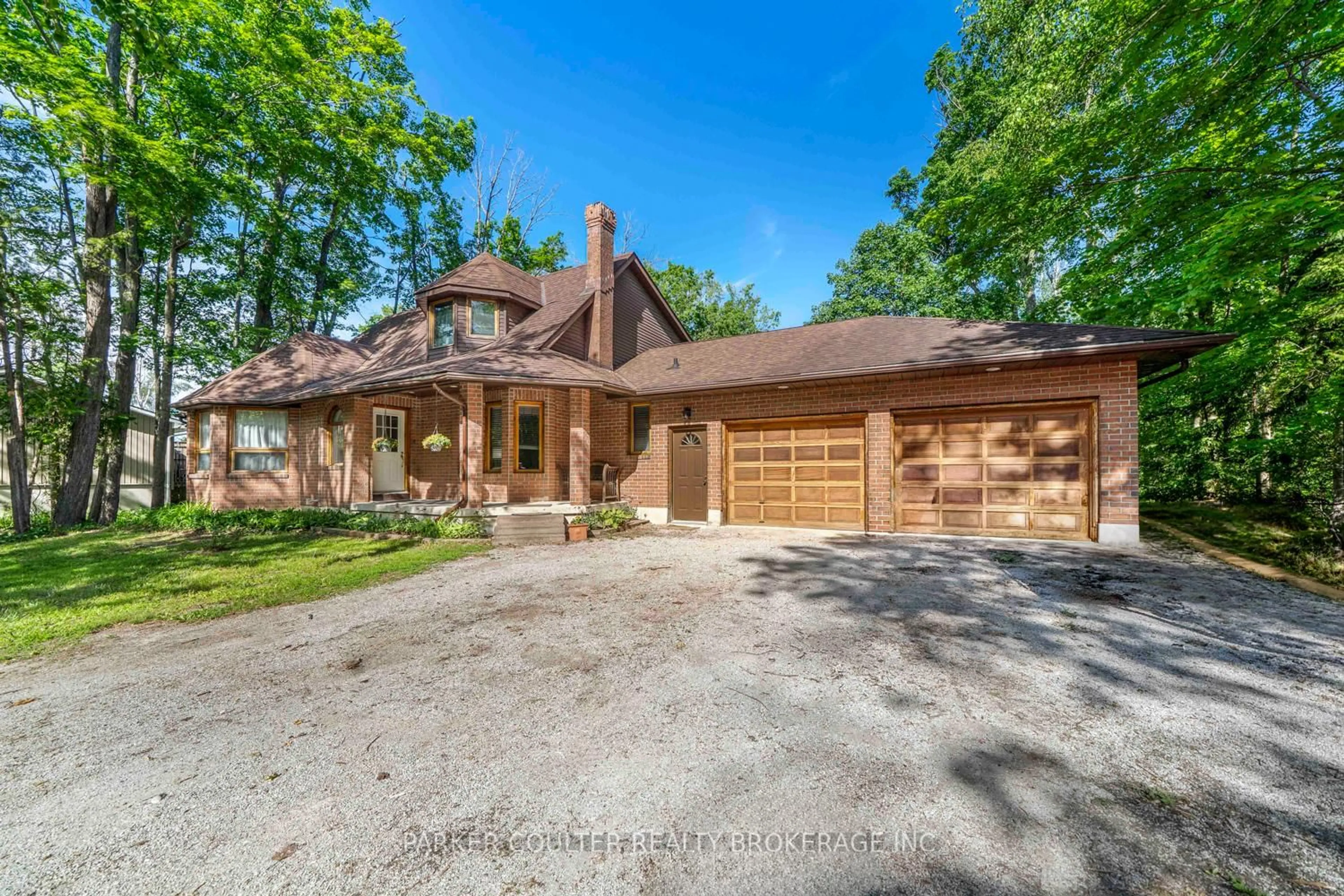 Home with brick exterior material, street for 4365 Huronia Rd, Severn Ontario L3V 0G6