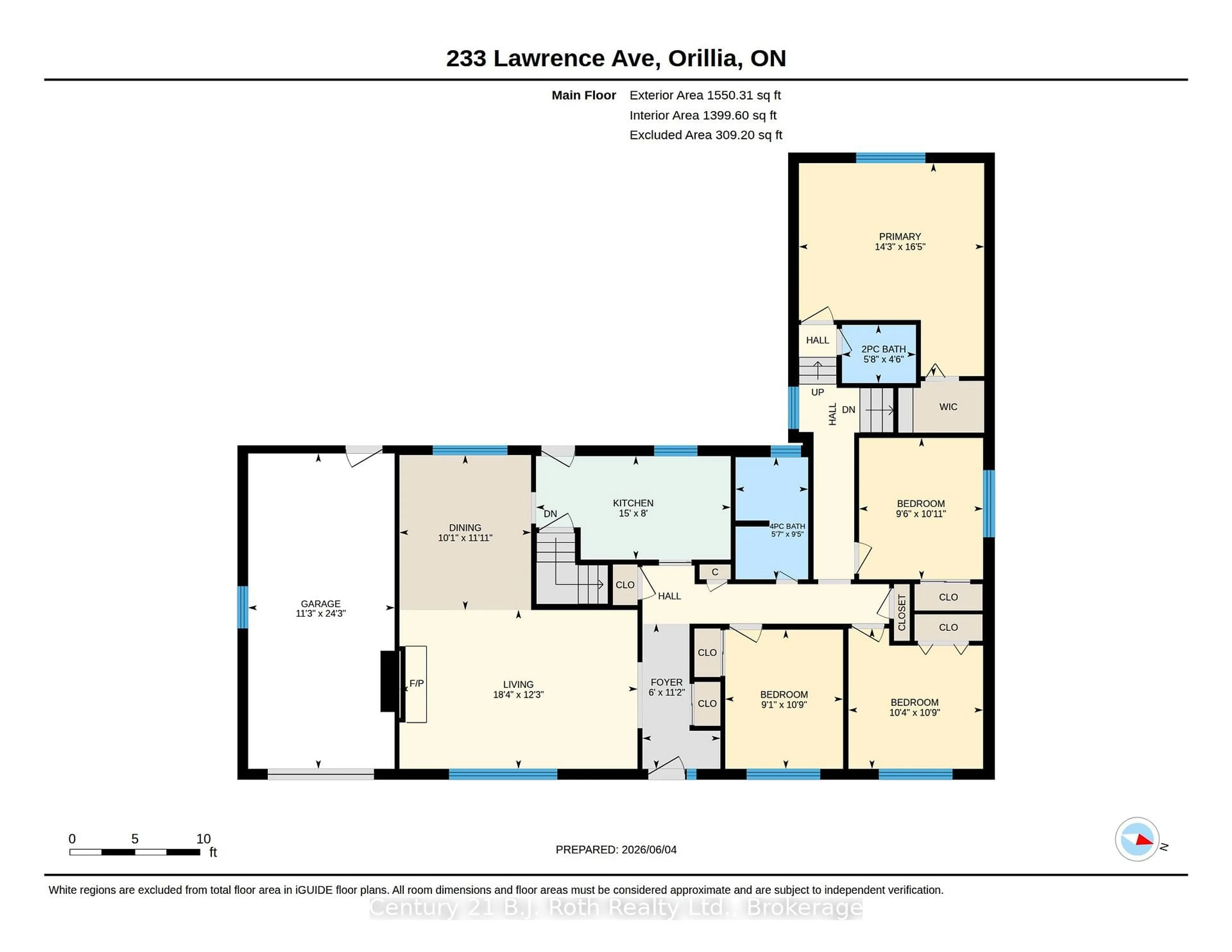 Floor plan for 233 Lawrence Ave, Orillia Ontario L3V 5M3