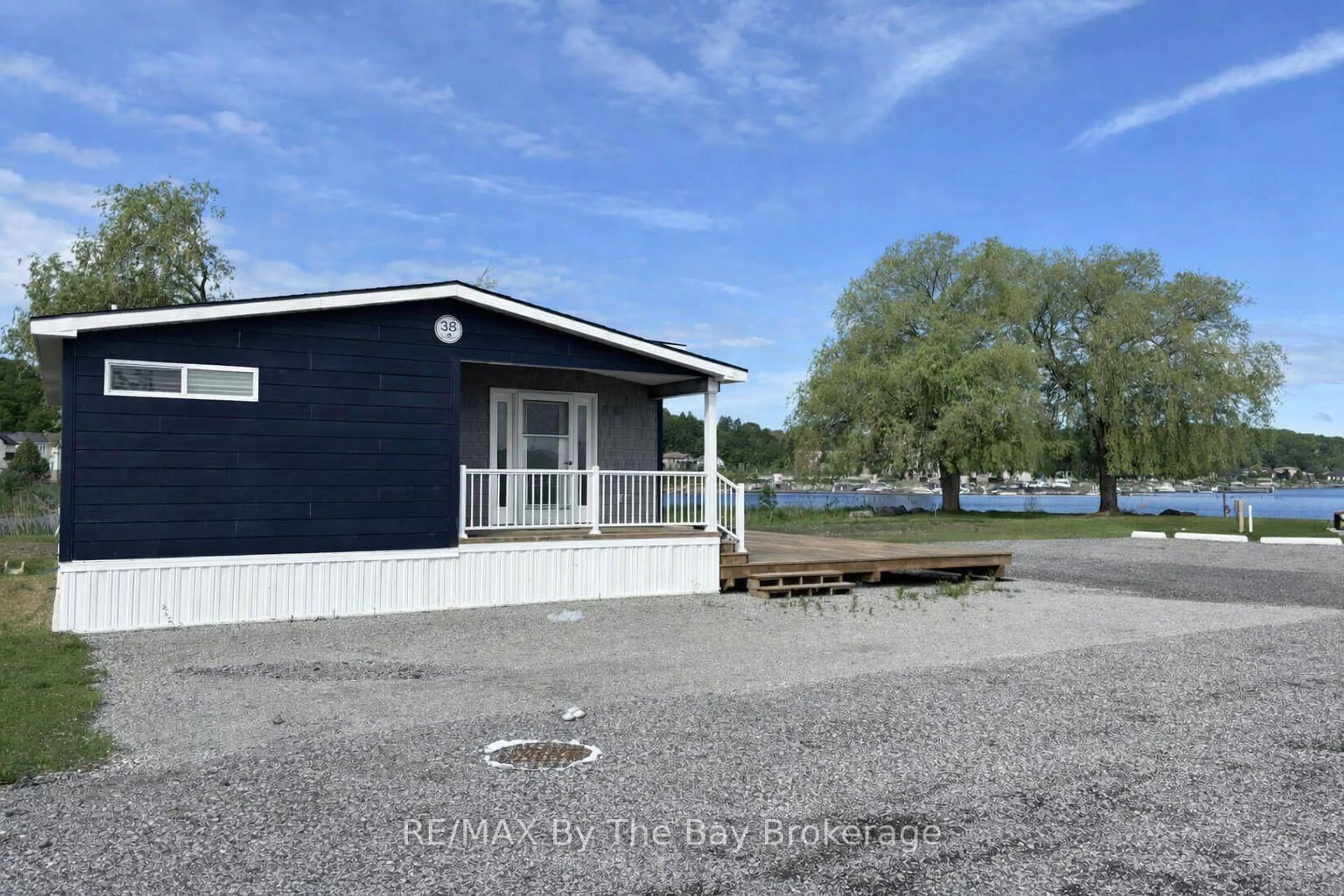 Patio, water/lake/river/ocean view for 3282 Ogden's Beach Rd #38, Tay Ontario L9S 2K6
