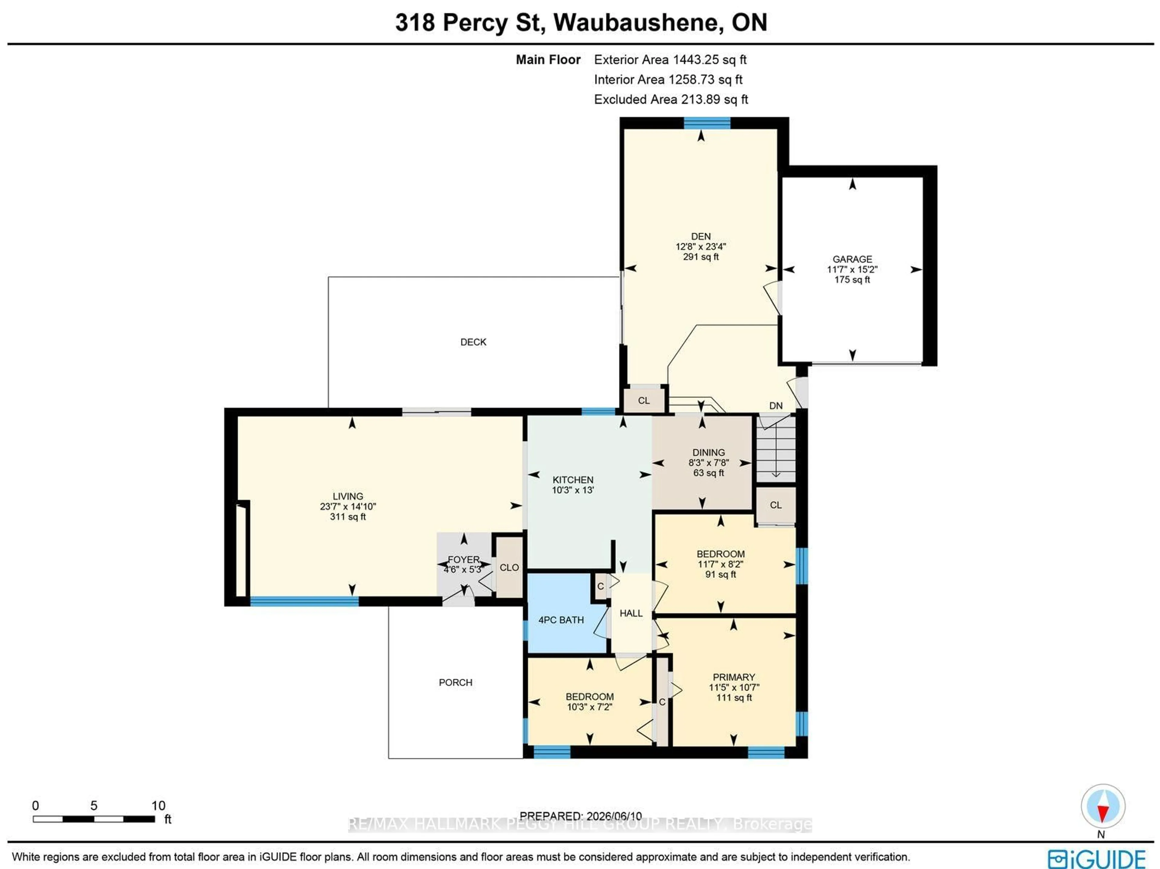 Floor plan for 318 Percy St, Tay Ontario L0K 2C0