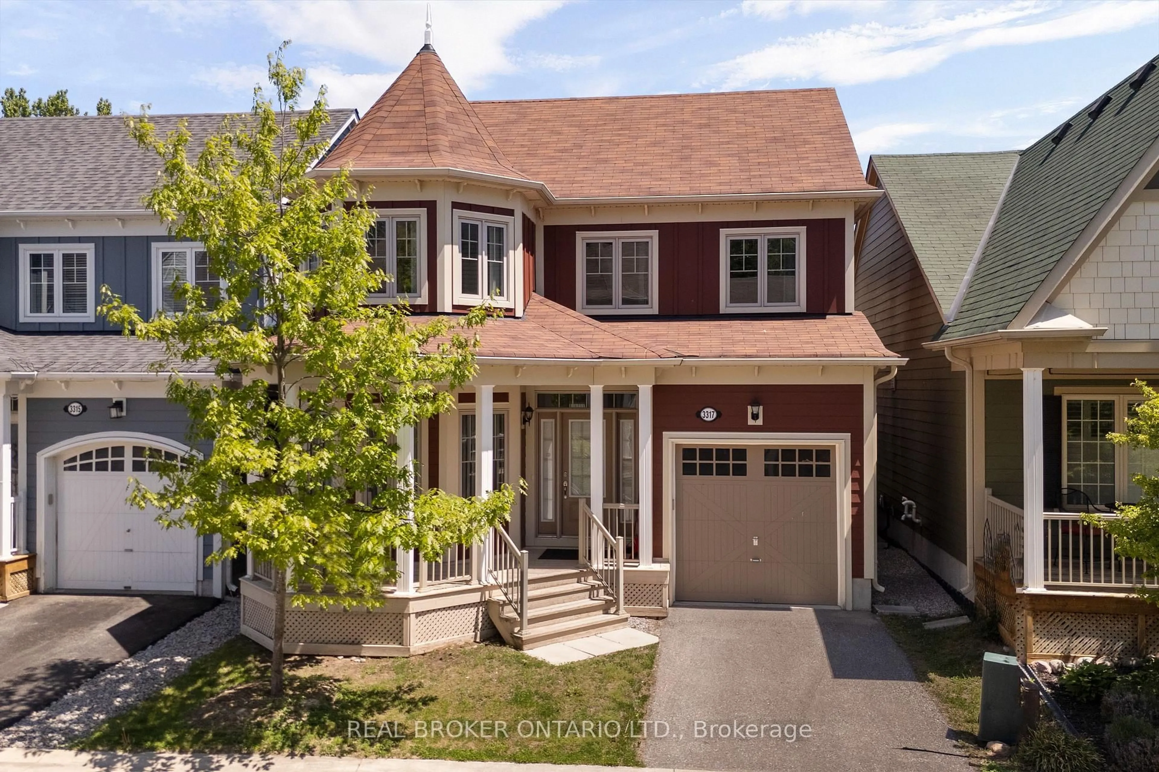 Home with brick exterior material, street for 3317 Summerhill Way, Severn Ontario L3V 0E1