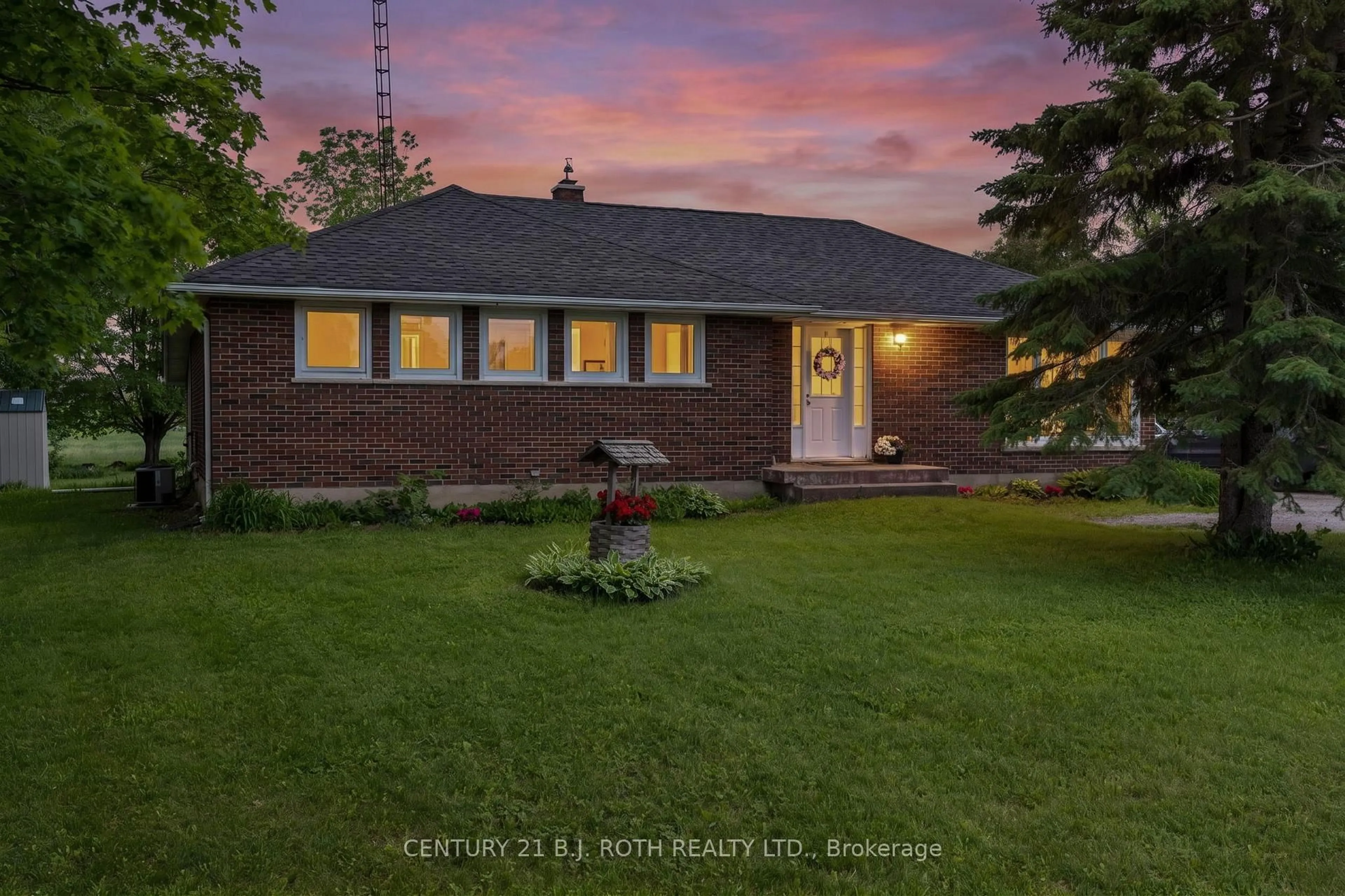 Home with brick exterior material, street for 4964 Highway 12 East, Ramara Ontario L3V 8C8