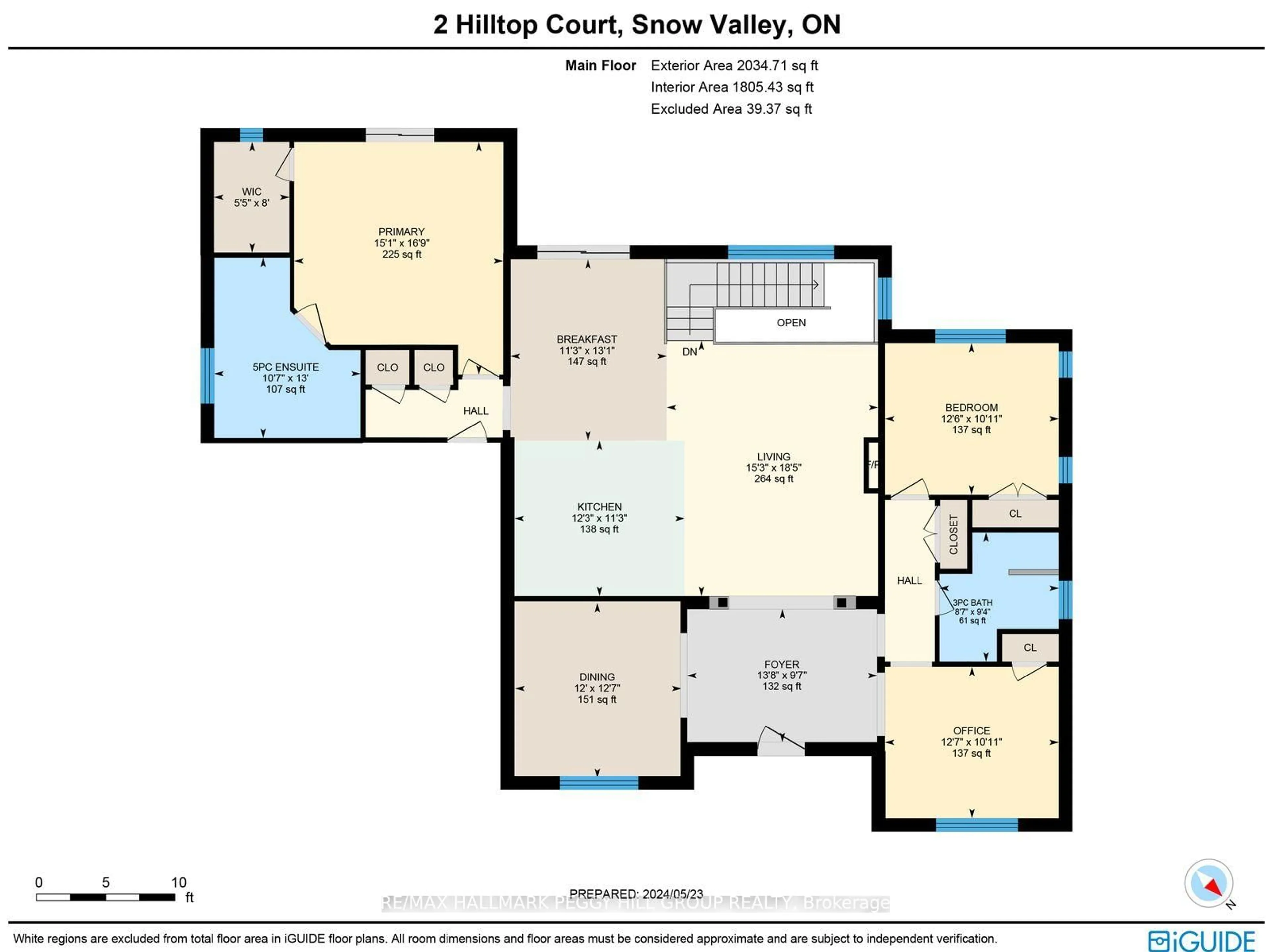 Floor plan for 2 Hilltop Crt, Springwater Ontario L9X 0H5