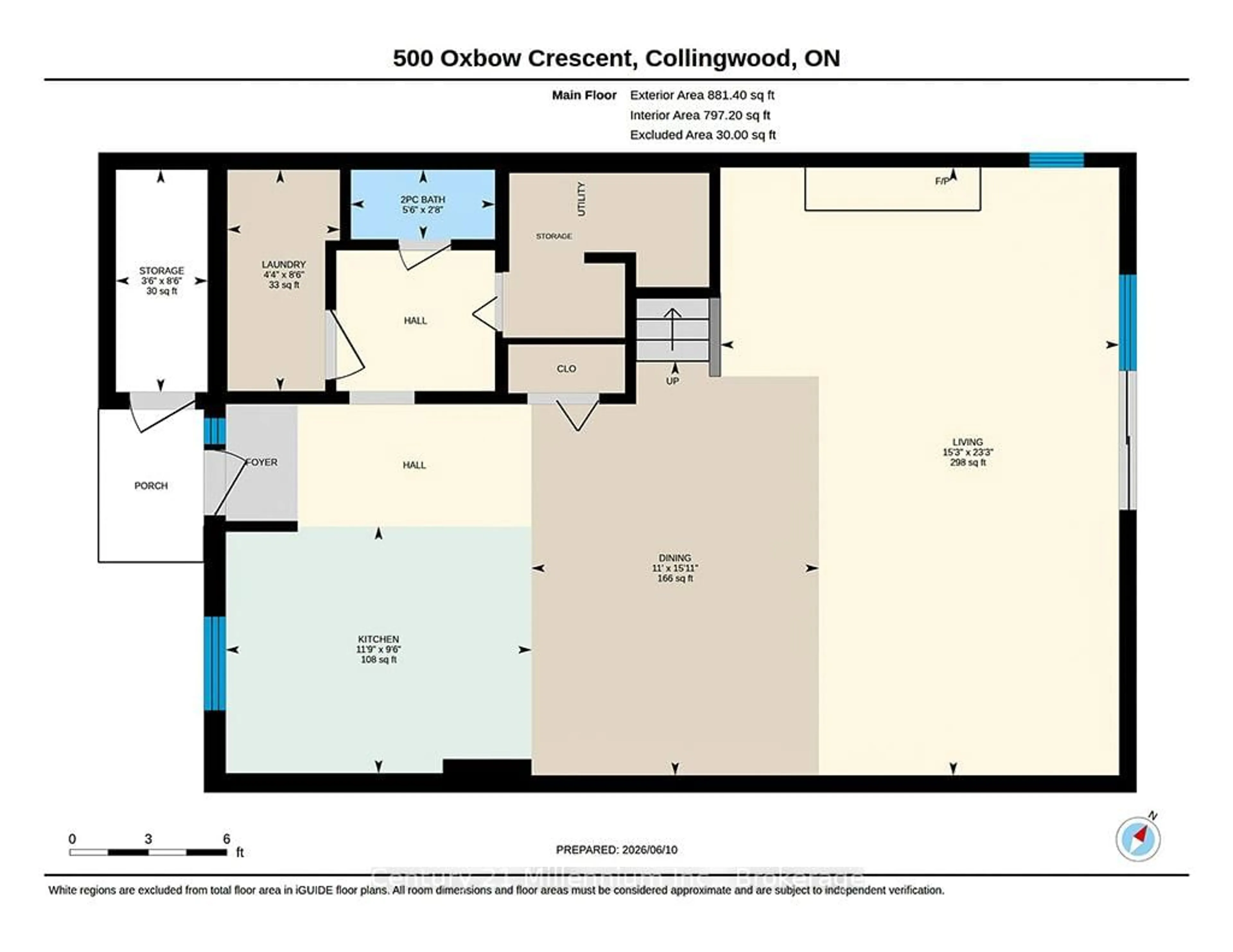 Floor plan for 500 Oxbow Cres, Collingwood Ontario L9Y 5B4