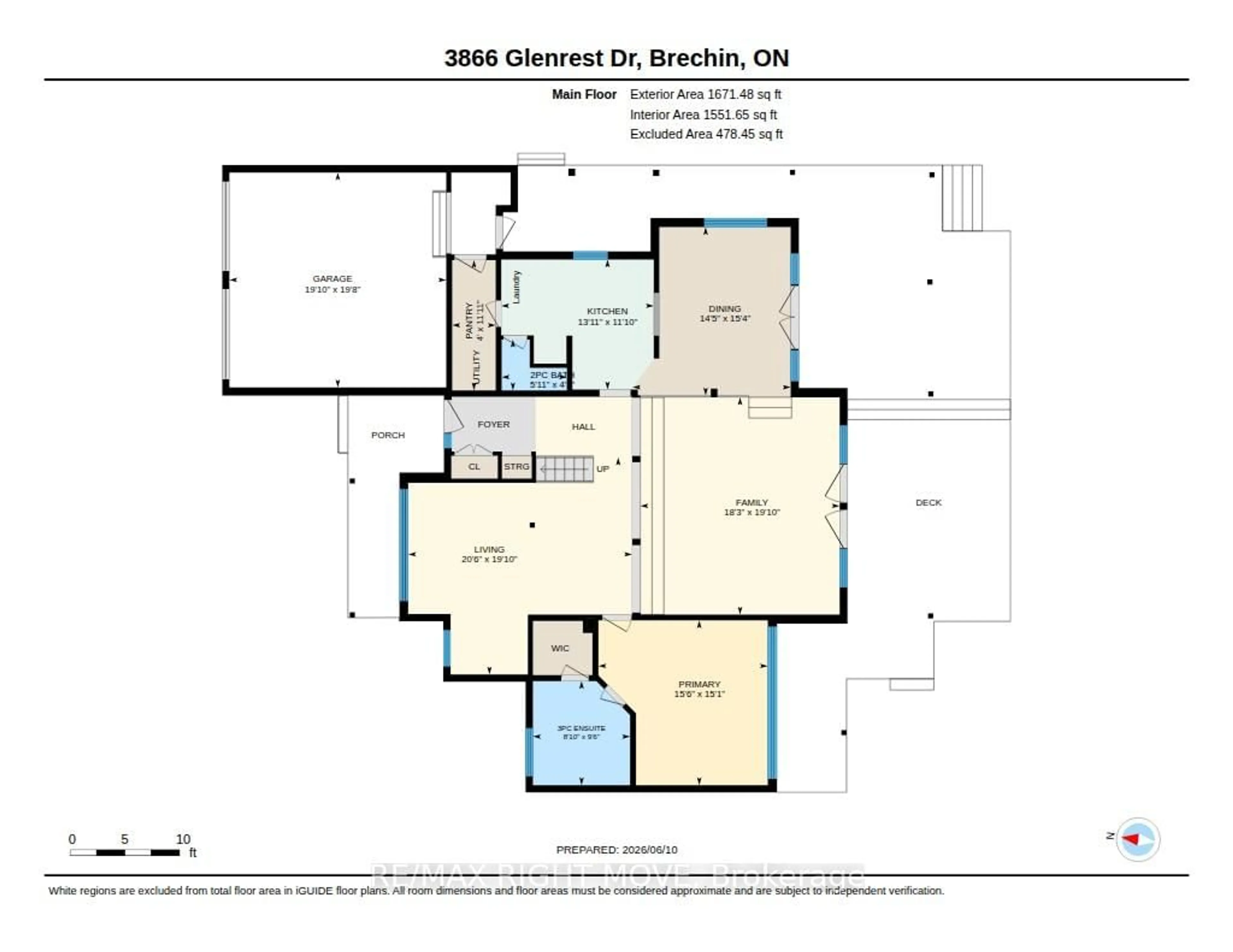 Floor plan for 3866 Glenrest Dr, Ramara Ontario L0K 1B0
